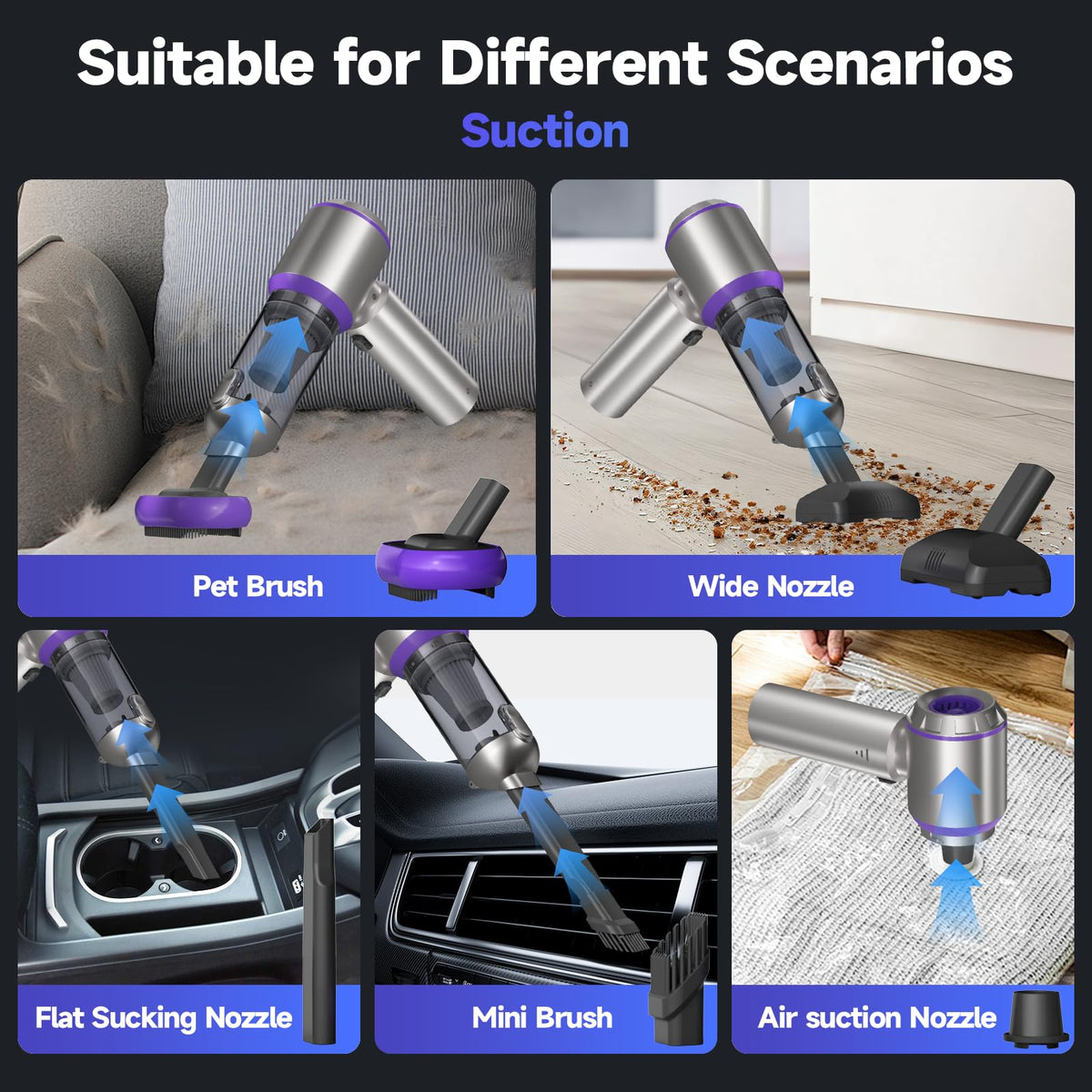 Car Vacuum Portable Cordless