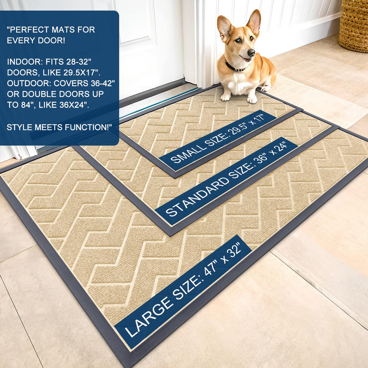 Front Door Mat Outside 59x23