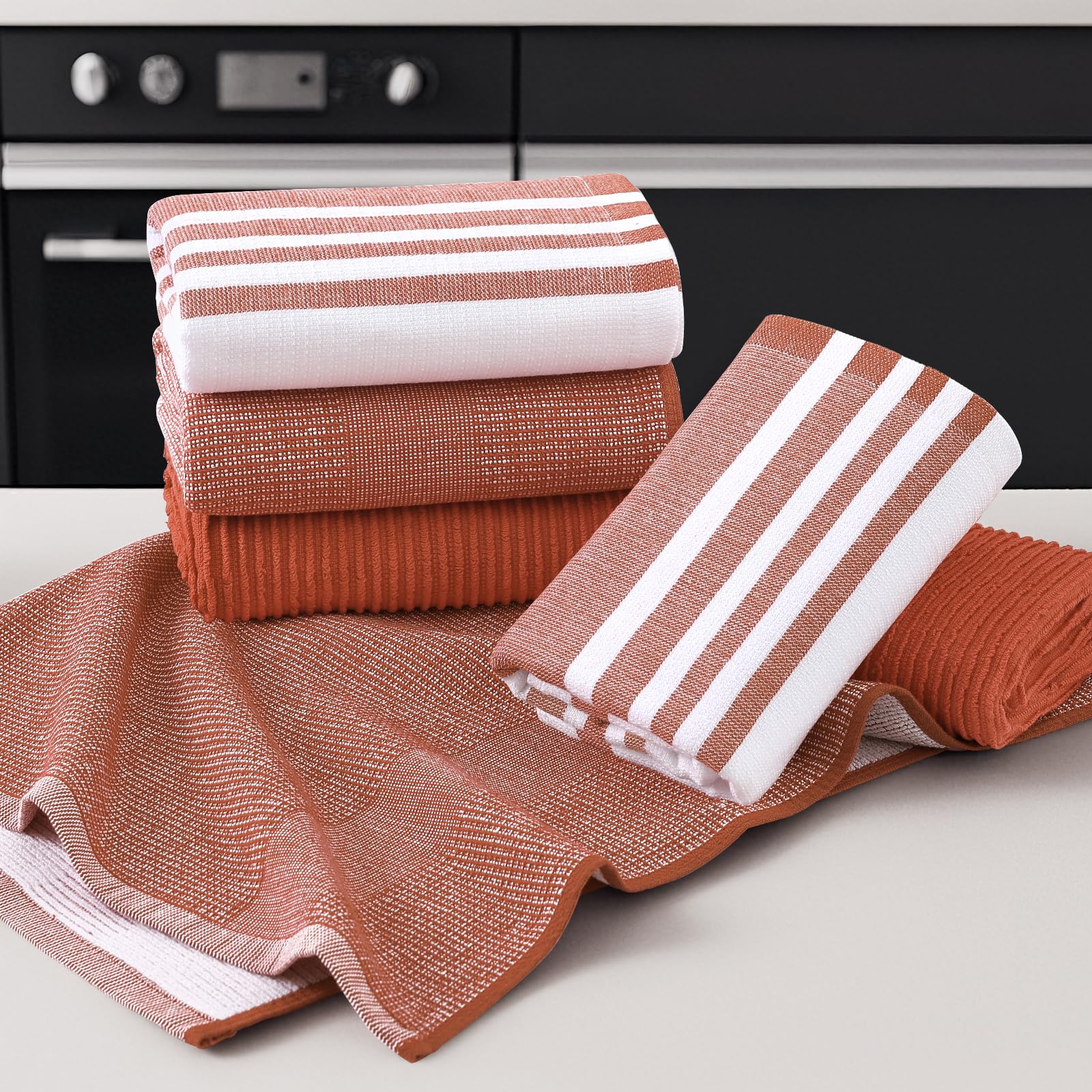 Cotton 380 GSM Premium Kitchen Towels (3 Count)