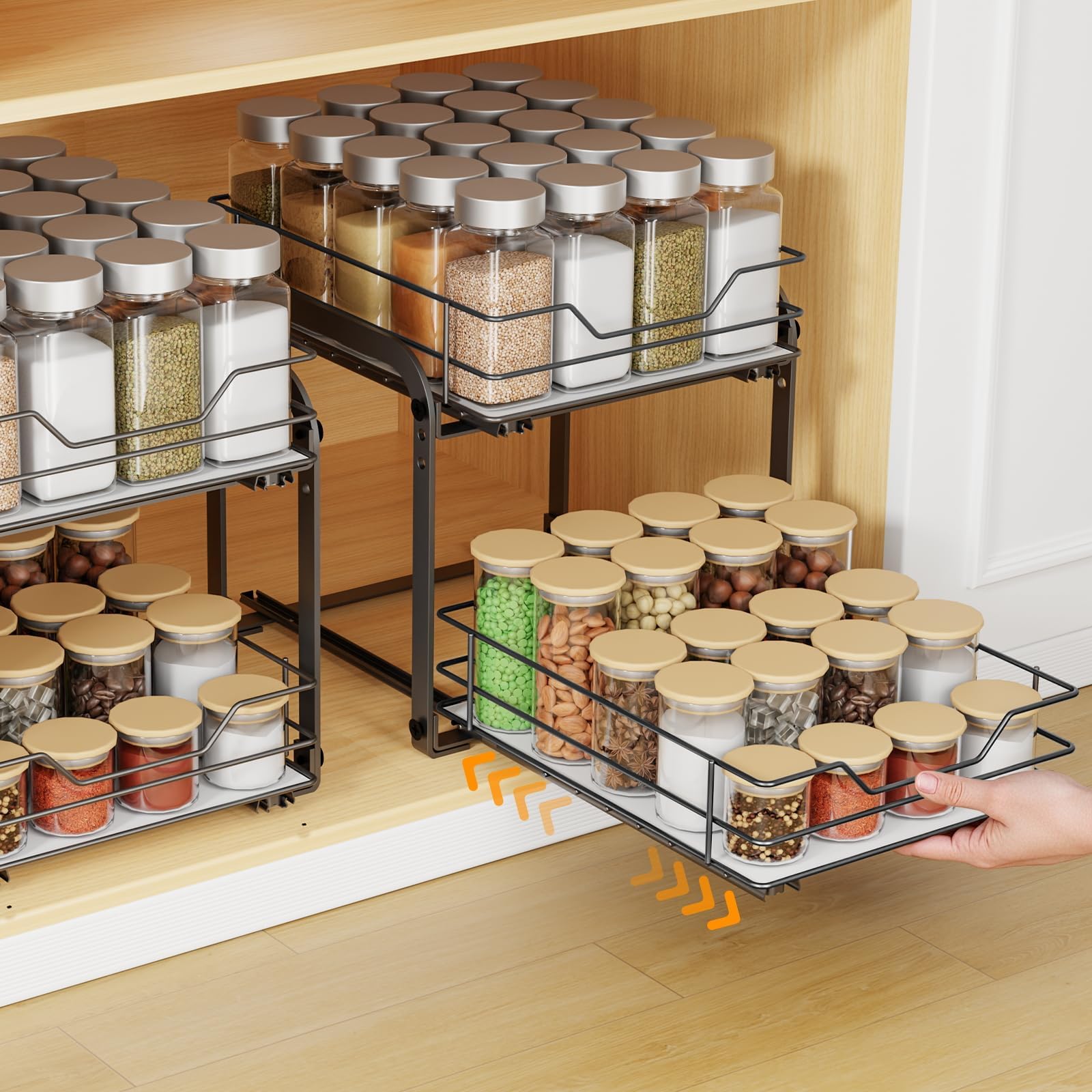Pull Out Spice Rack Organizer for Cabinet