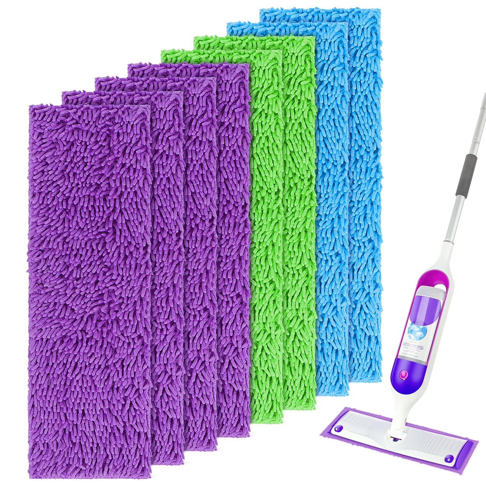 Reusable Mop Pads for Swiffer PowerMop (8 Count)