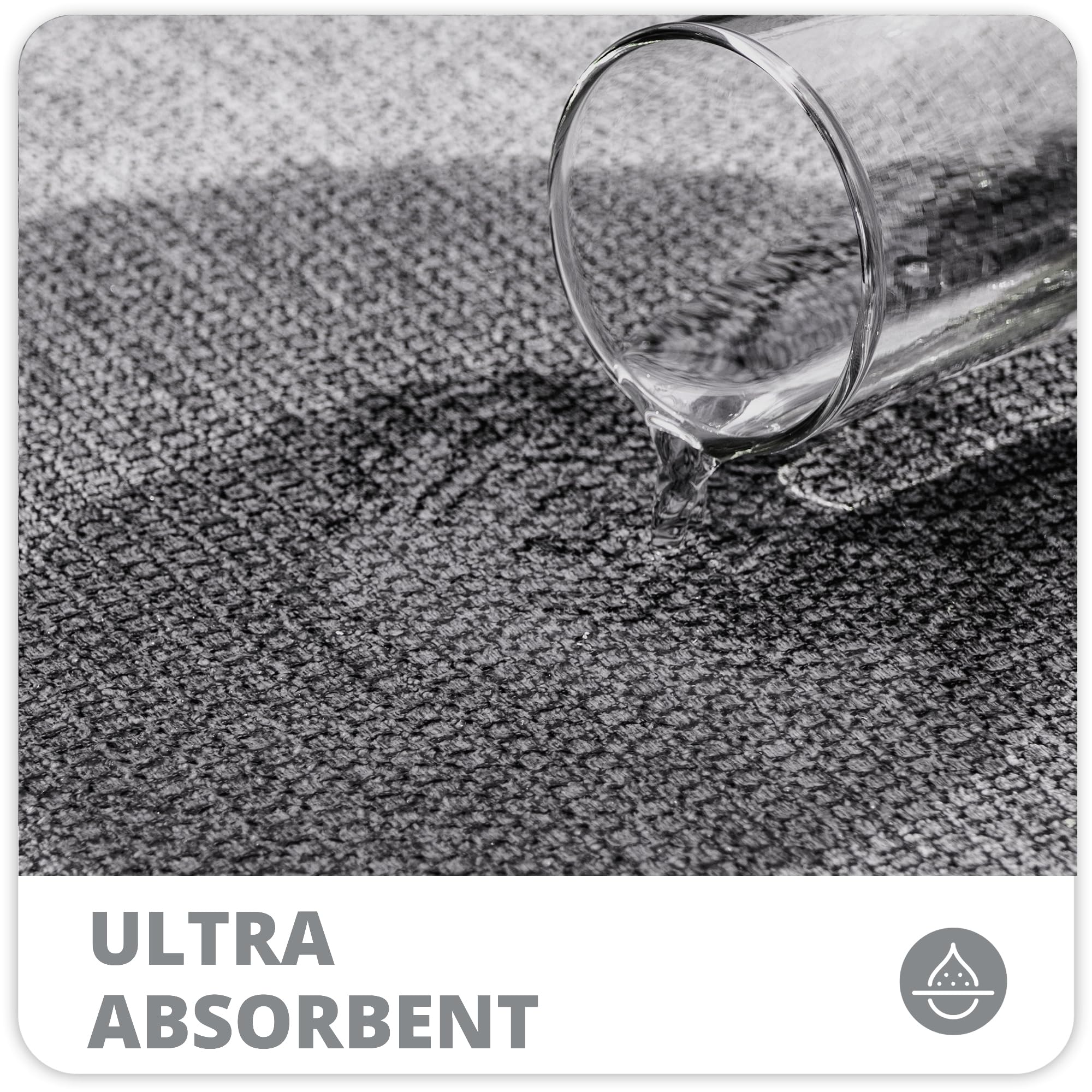 Bath Mat Ultra Thin Bathroom Runner Rugs (12 Sq Ft)