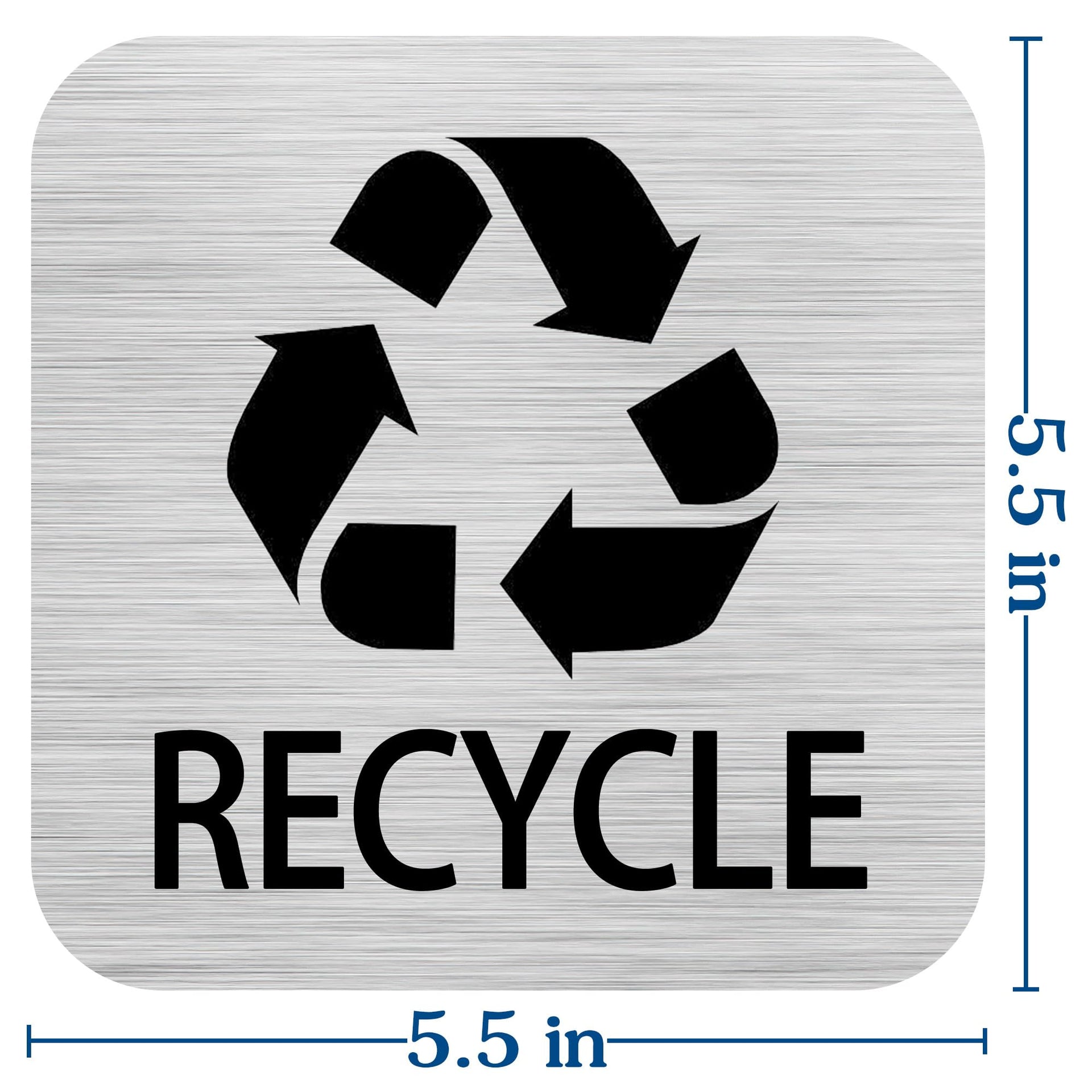 Recycle and Trash Magnets Sticker for Recycling Bins and Kitchen Cans