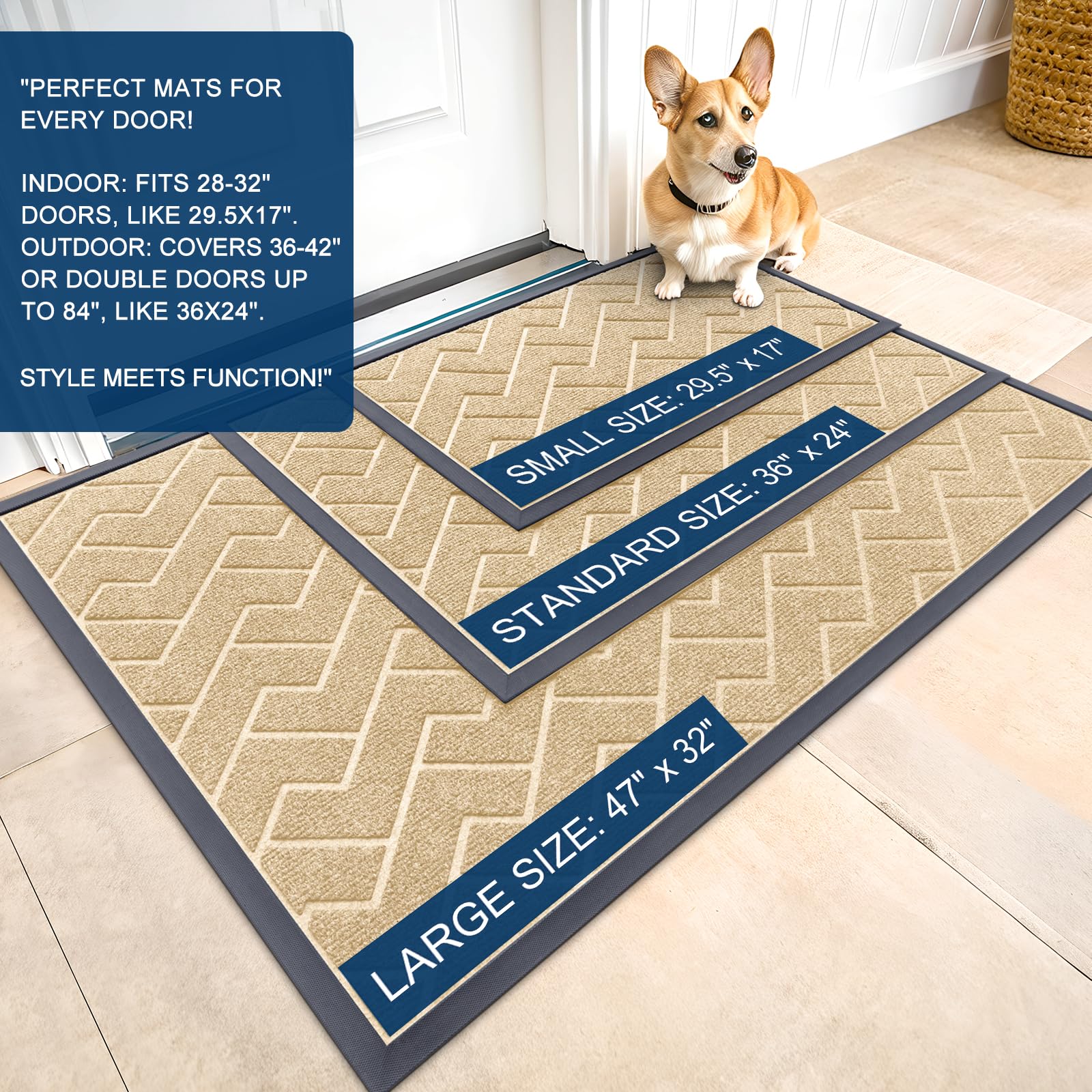 Front Door Mat Outside 29.5x17