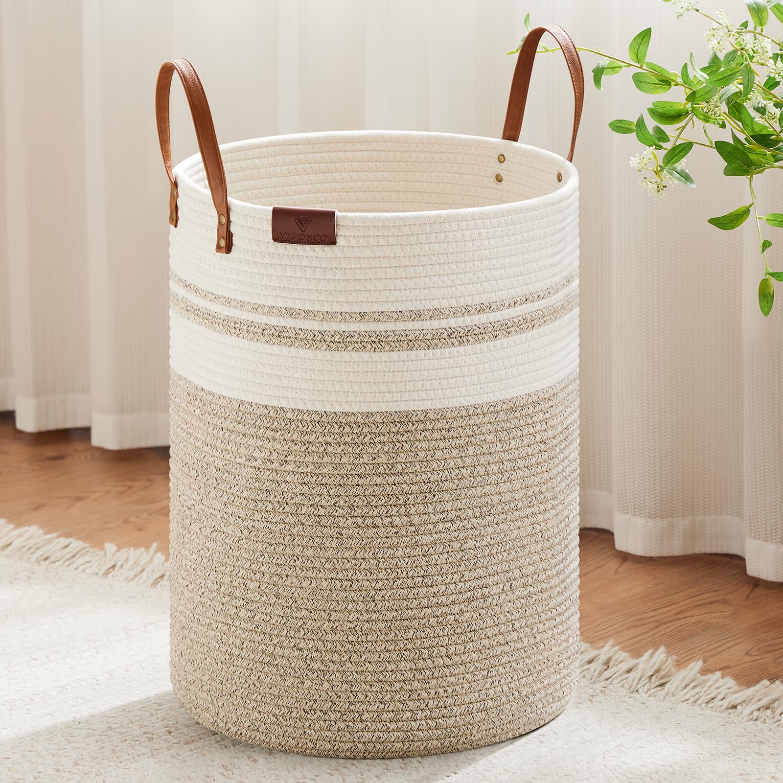 100L Tall Woven Rope Laundry Hamper (3381.4023 Fl Oz) - ModHome Supplies