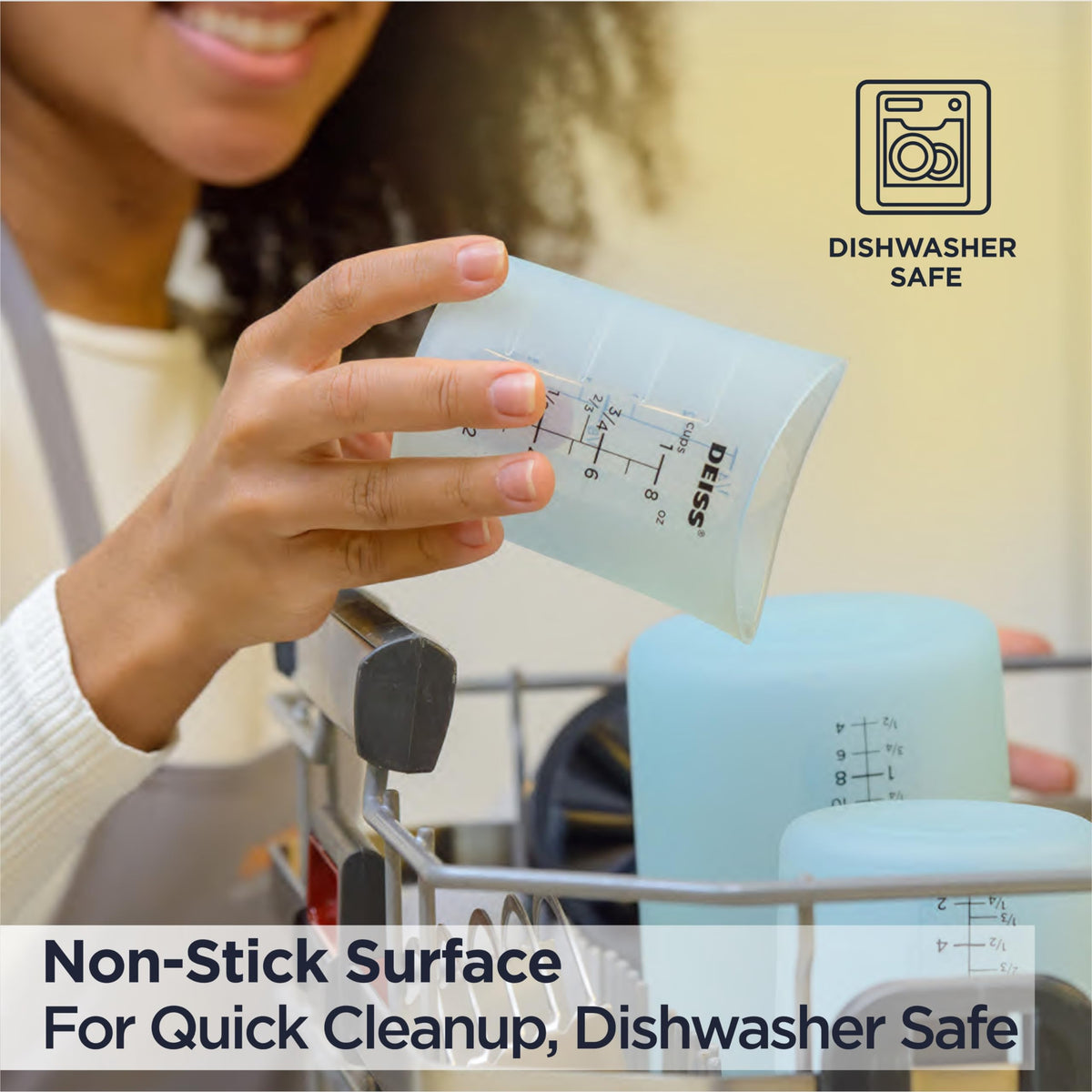 PRO 3 Piece Silicone Measuring Cup Set