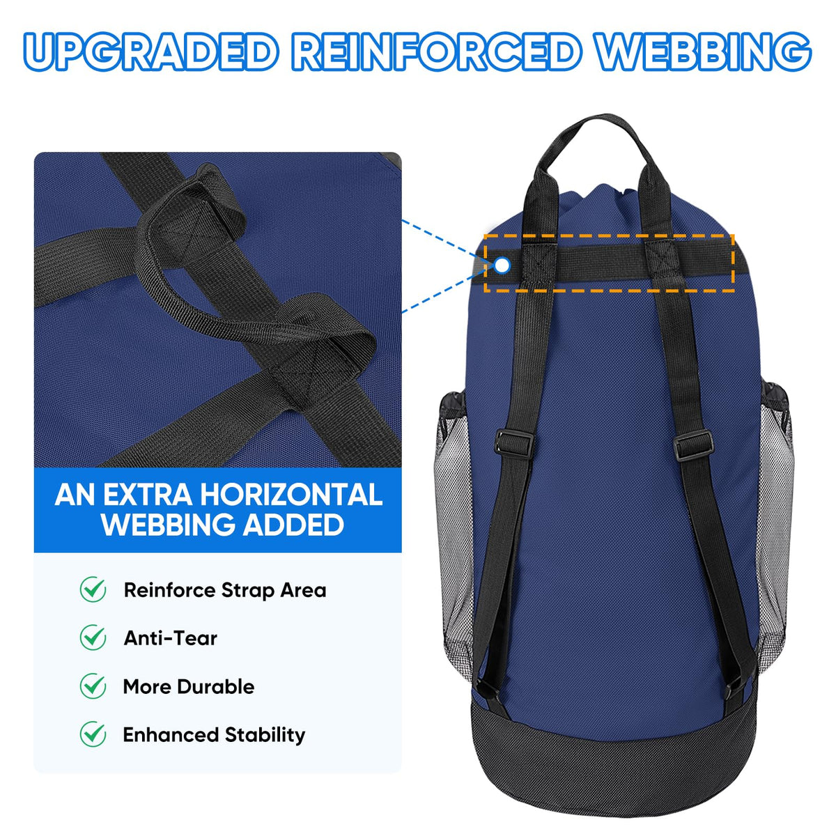 120L Laundry Bag Backpack