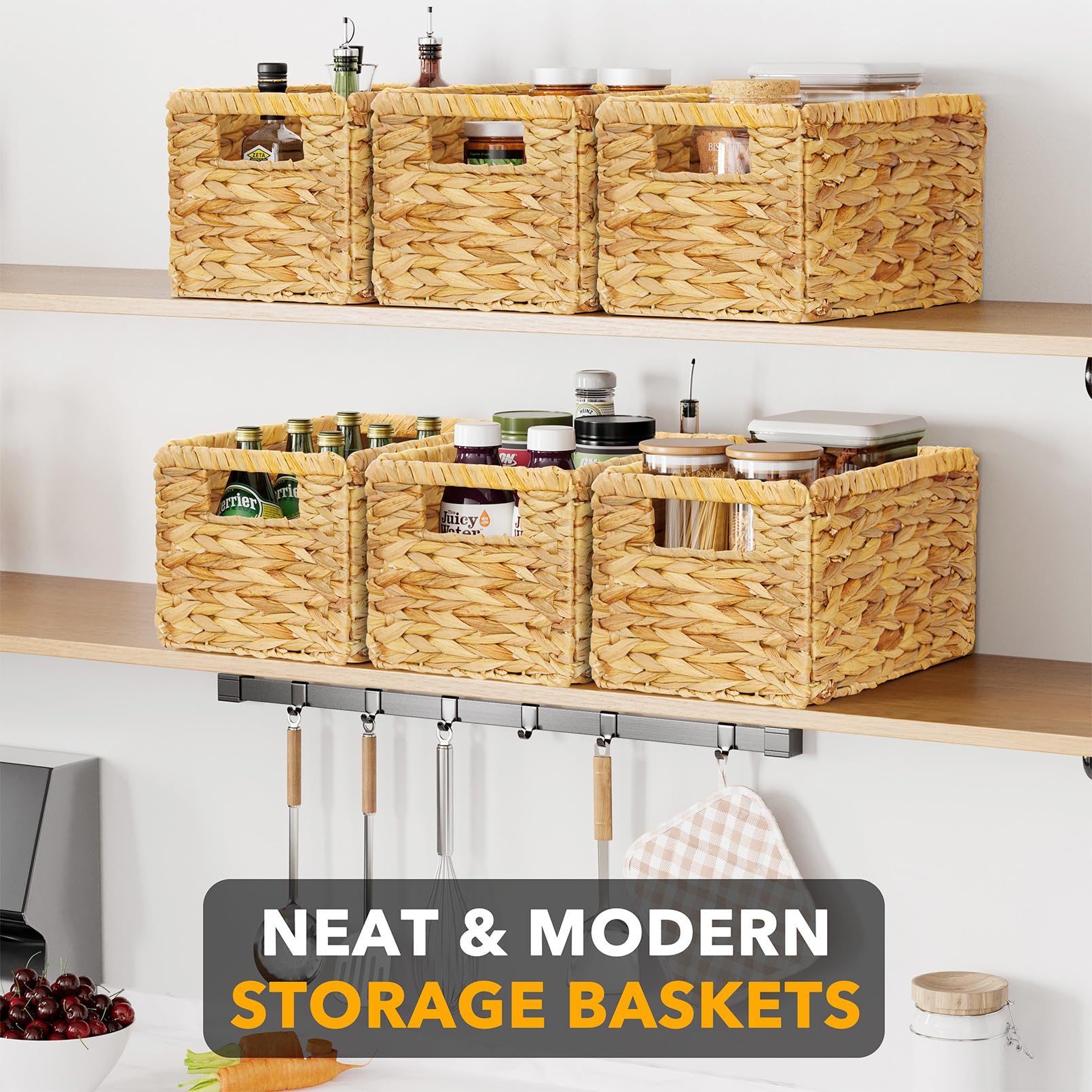 6 Pack Wicker Basket (6 Count)