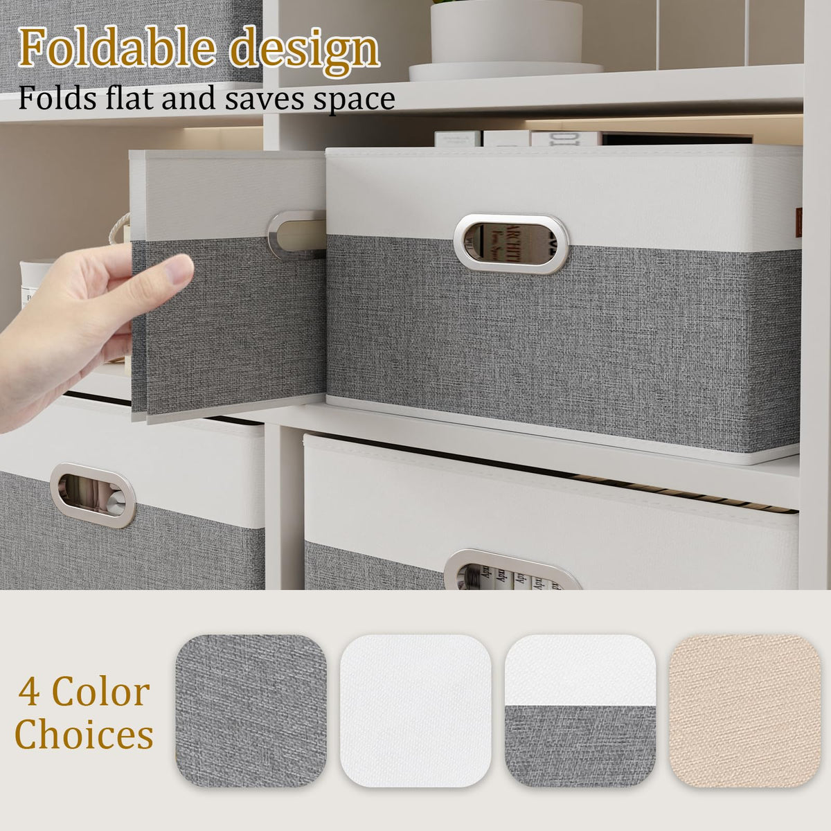 Collapsible Fabric Storage Bins