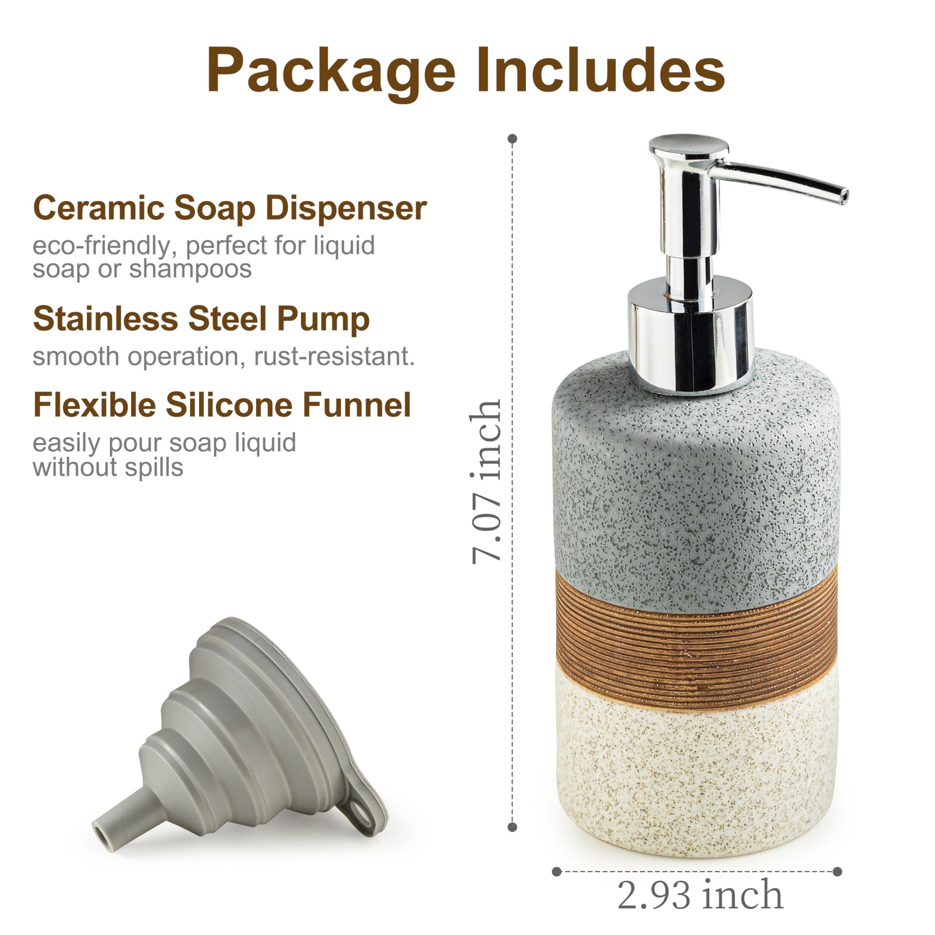Hand Soap Dispenser Set for Bathroom