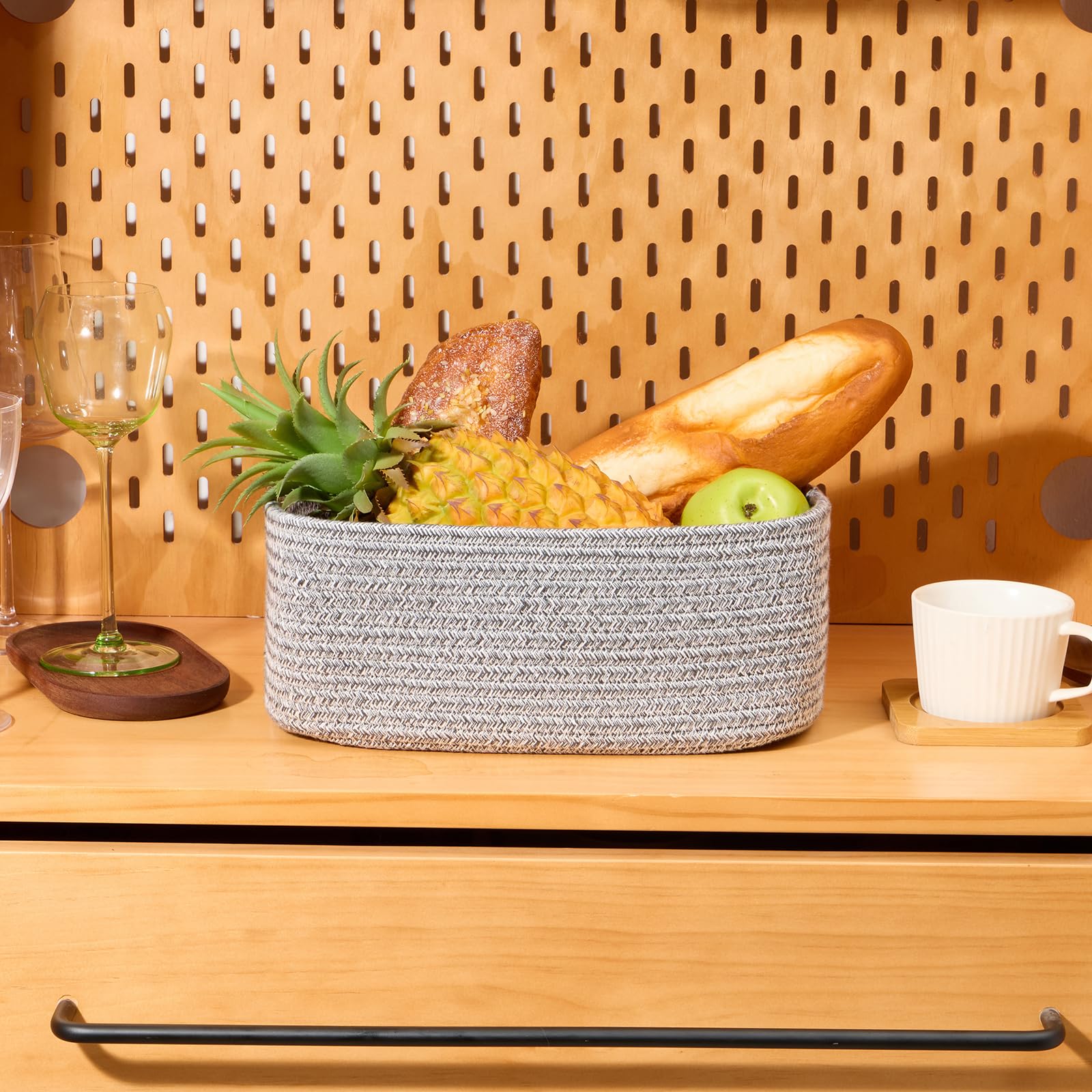 Small Storage Baskets for Organizing (4 Count)