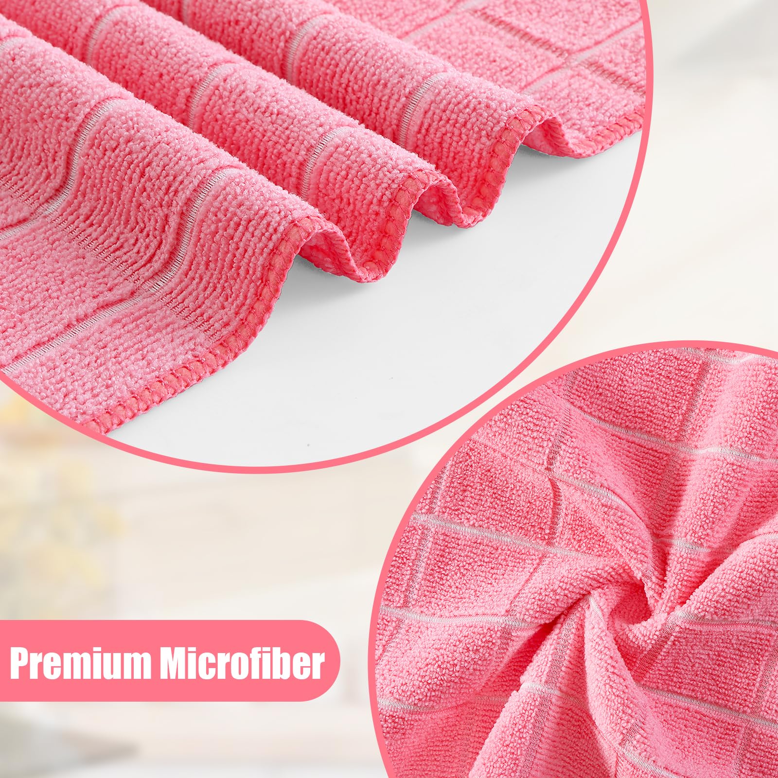 Microfiber Kitchen Towels and Dishcloths Sets (16 Count)