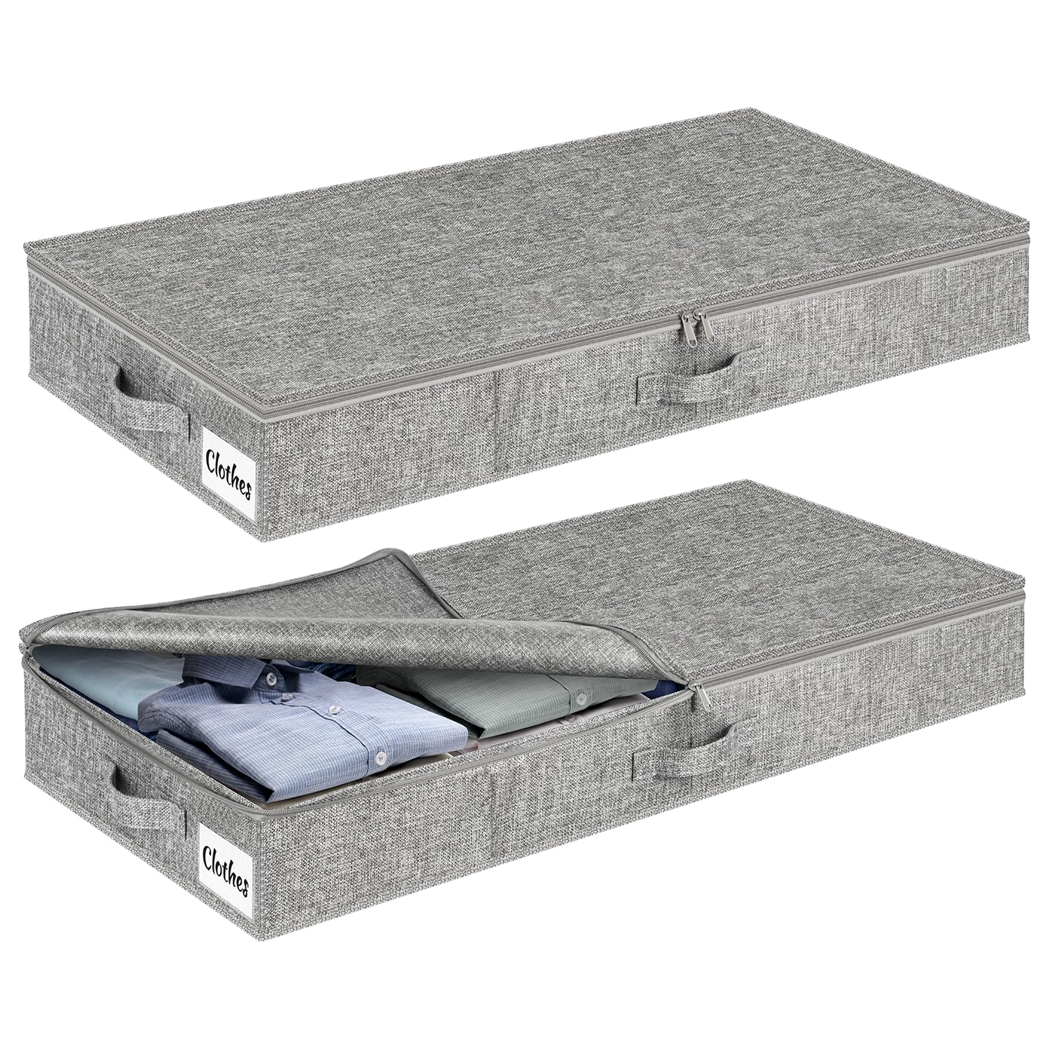 Under Bed Storage Container Bins 2 Pack (2 Count)