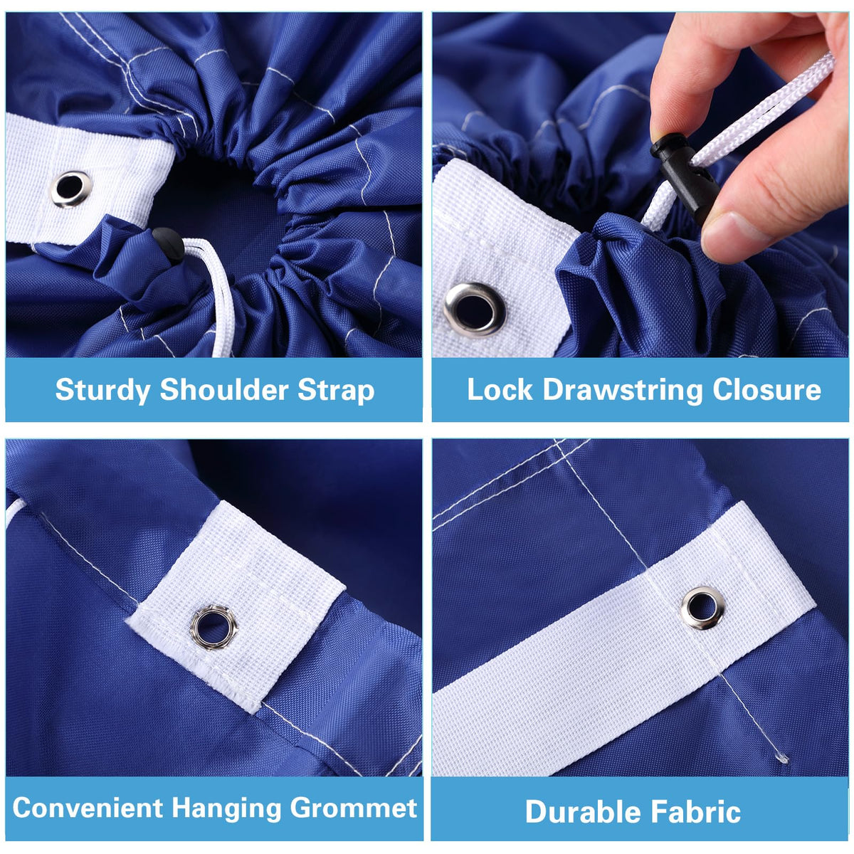 10 Pcs Nylon Extra Large Laundry Bag (10 Count)