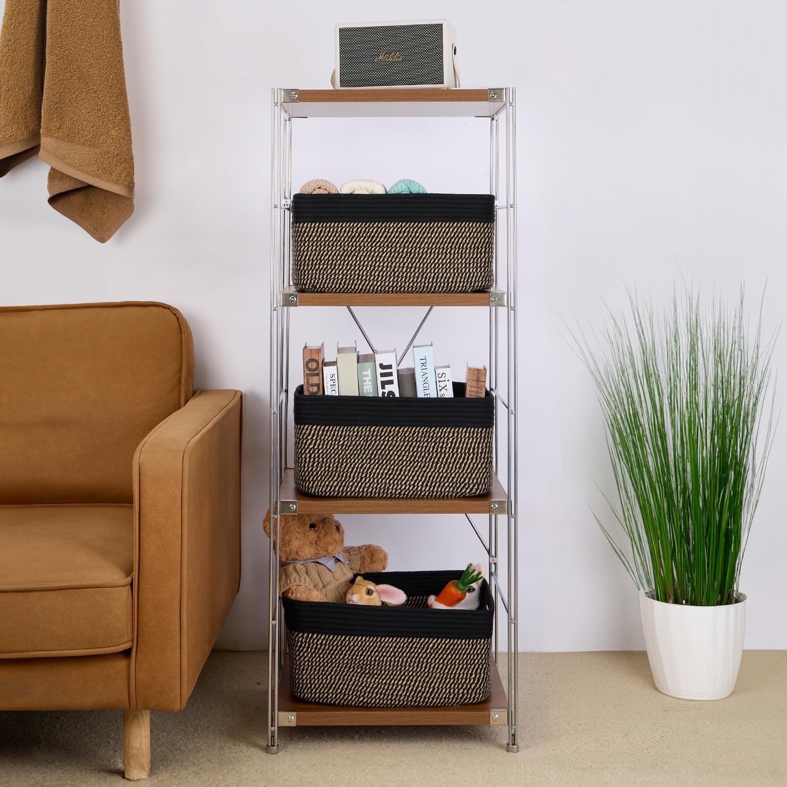 Large Storage Baskets for Organizing (4 Count)