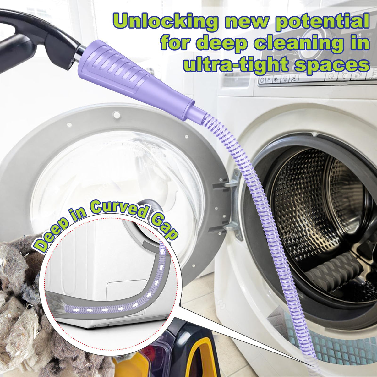 2Pcs Dryer Vent Cleaner Kit (7 Ounce)