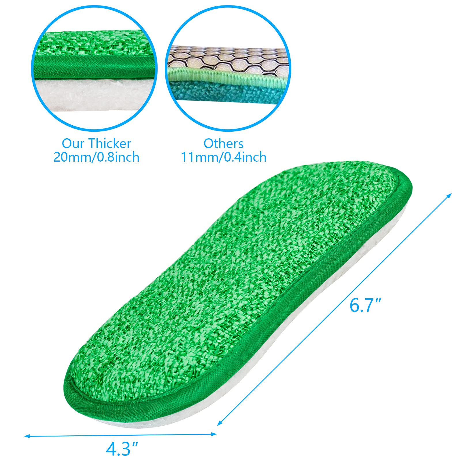 Kitchen Dish Sponge Scrubber Non Scratch (5 Count)