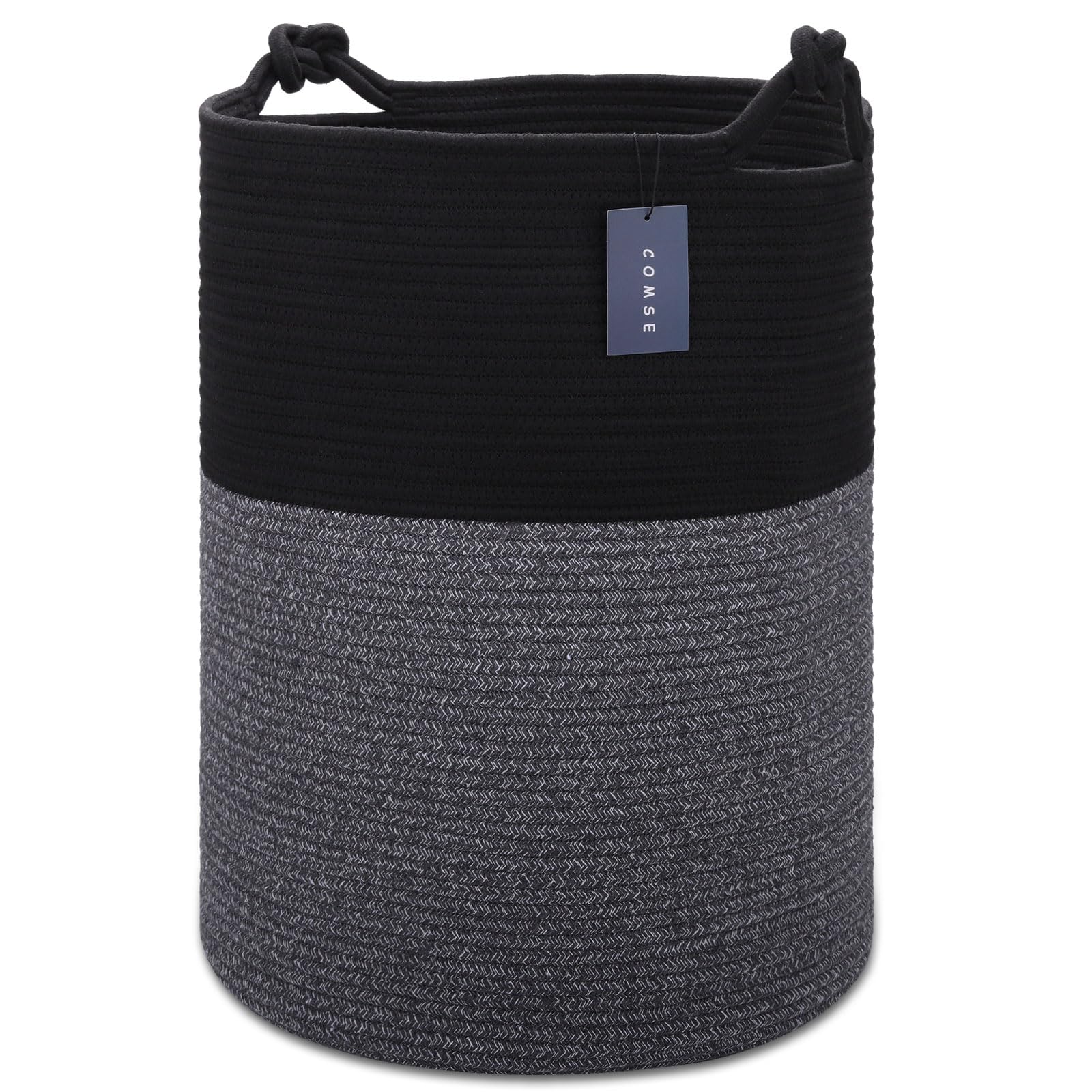 Tall Woven Blanket & Laundry Basket