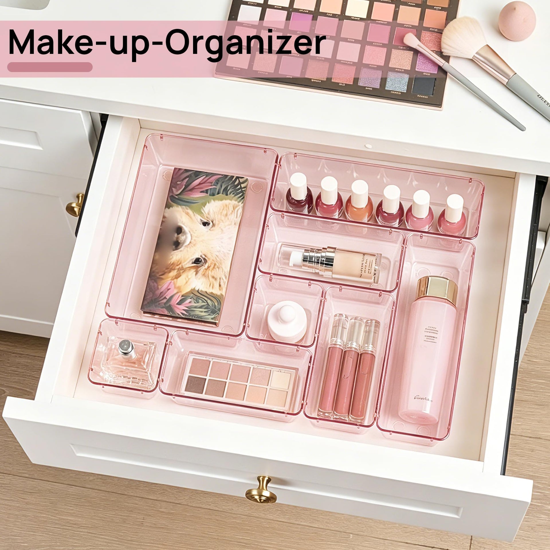 25 Pack Plastic Drawer Organizers with Non (25 Count)