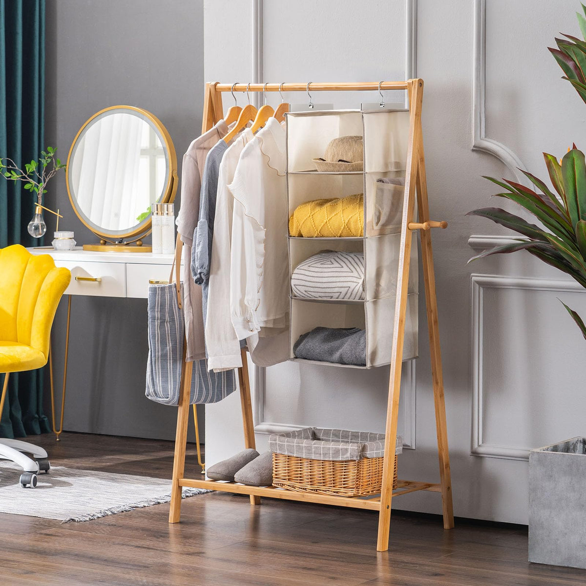 Hanging Closet Organizer and Storage for Clothes