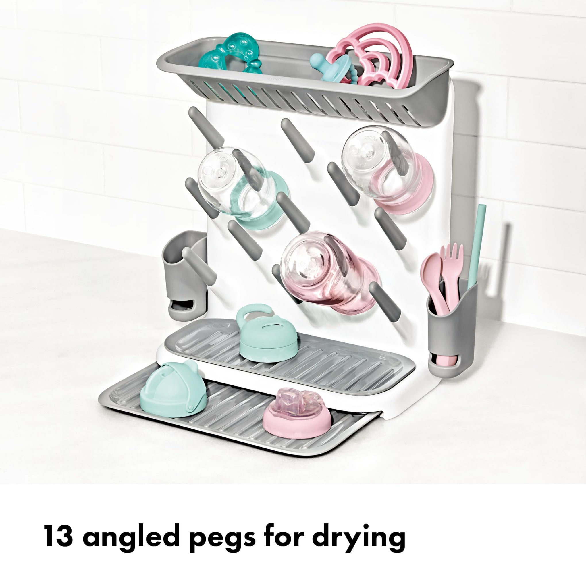 Expandable Baby Bottle Drying Rack