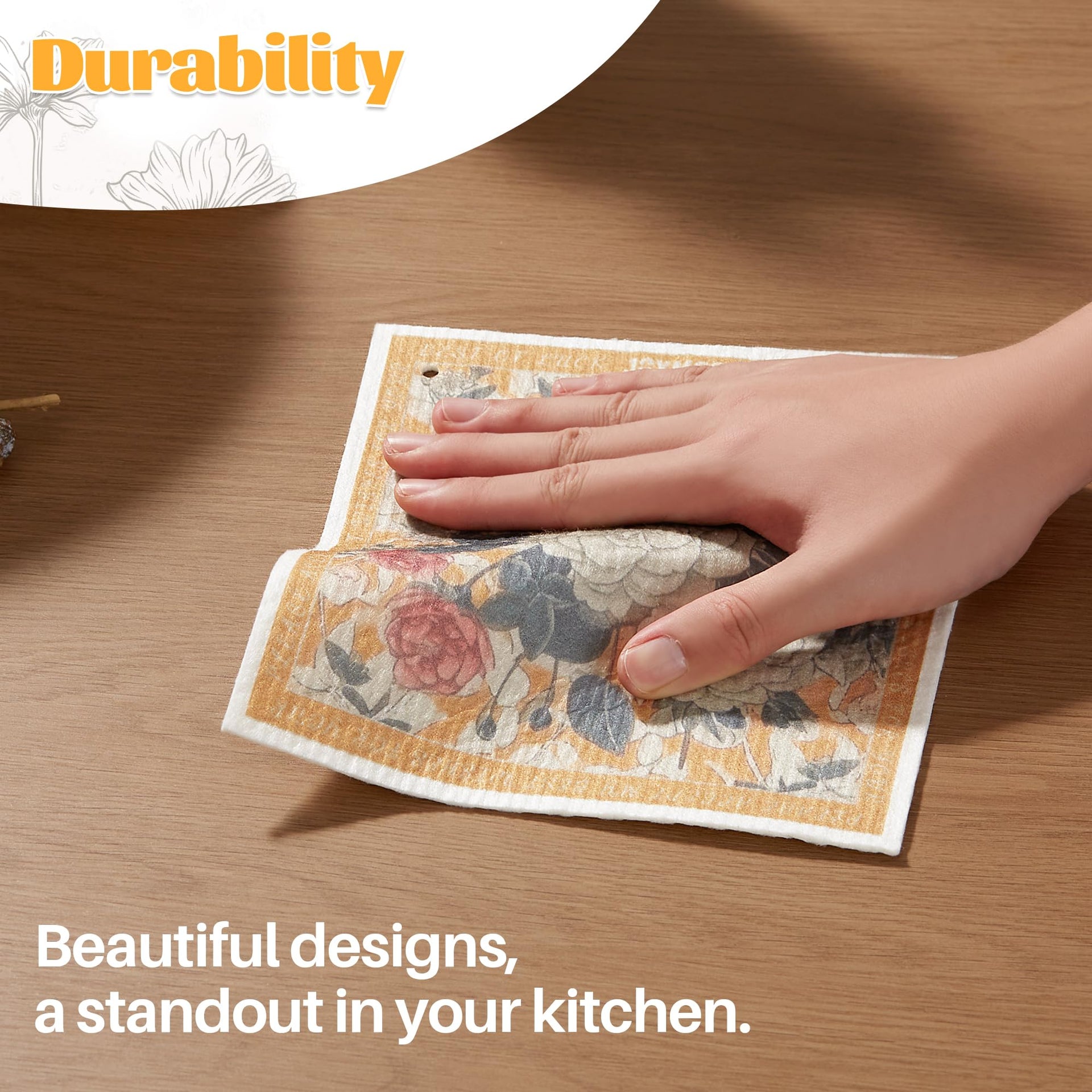 6 Pack Dishcloths for Kitchen (6 Count)