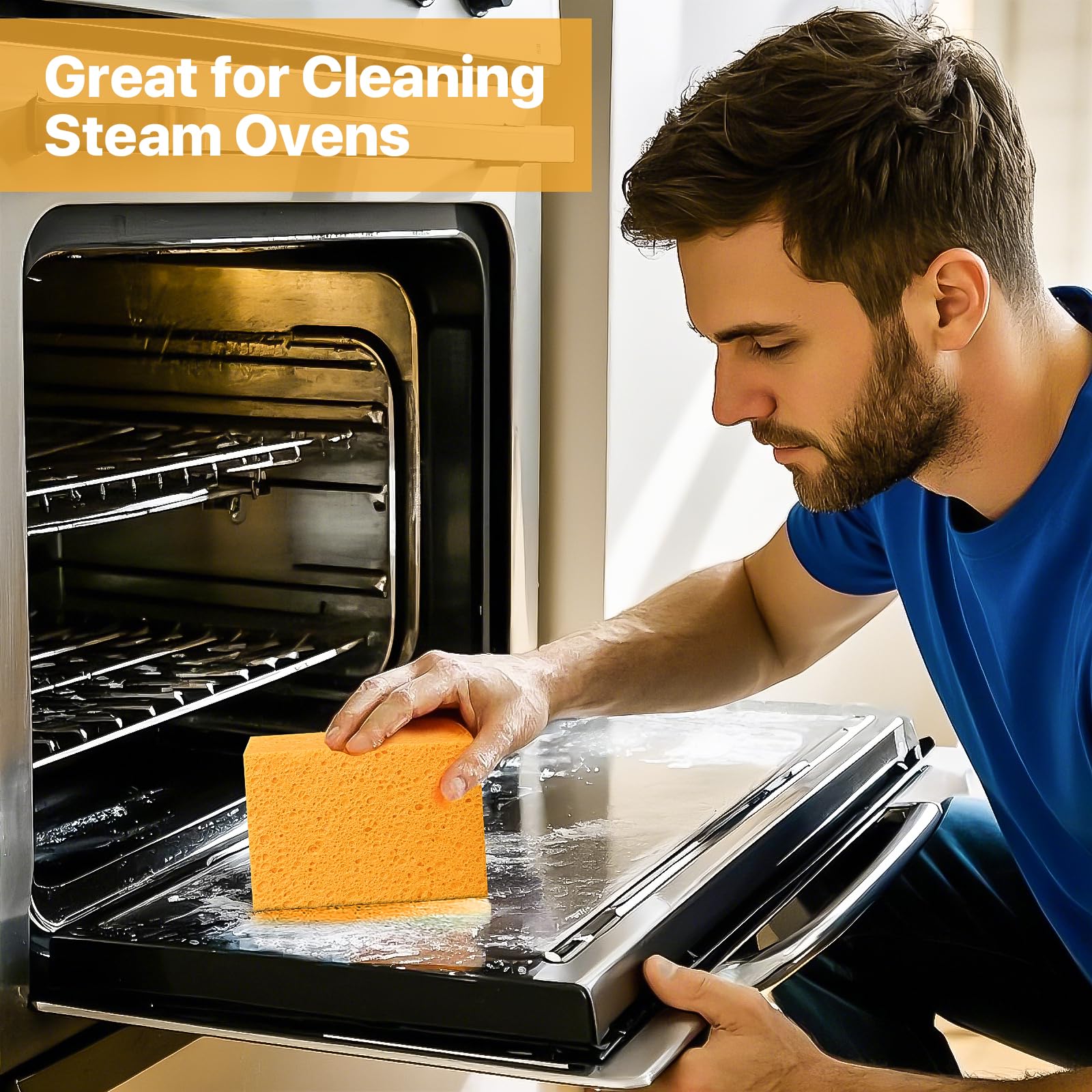 Large Natural Cellulose Sponge (4 Count)