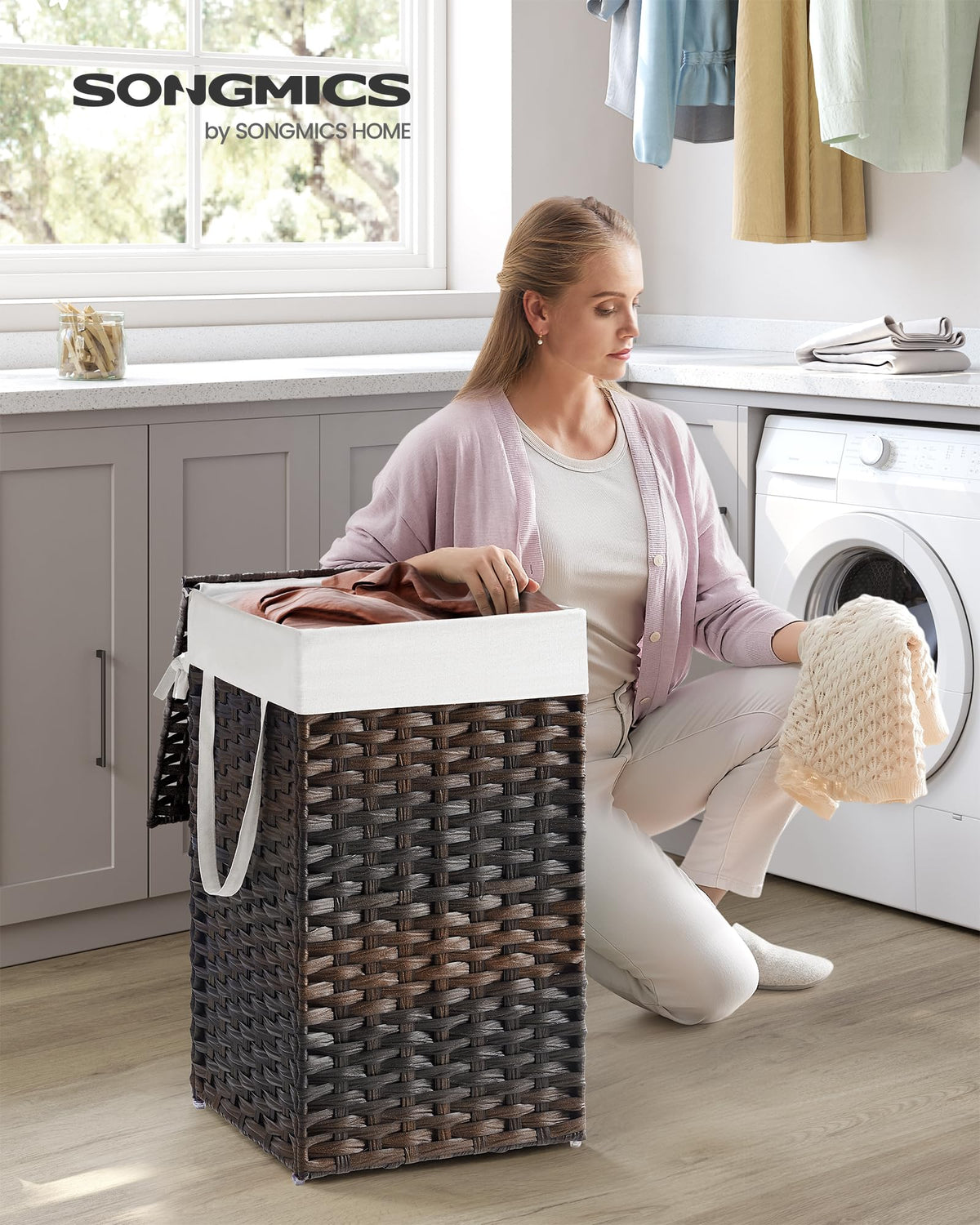 Laundry Hamper with Lid