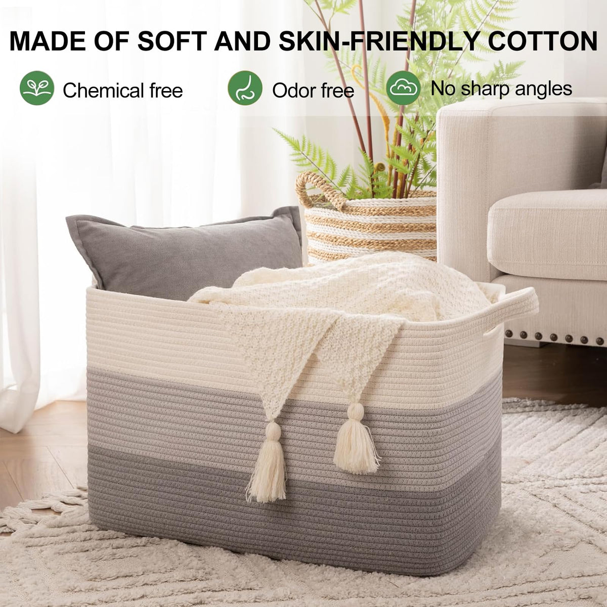 Rectangle Woven Storage Basket