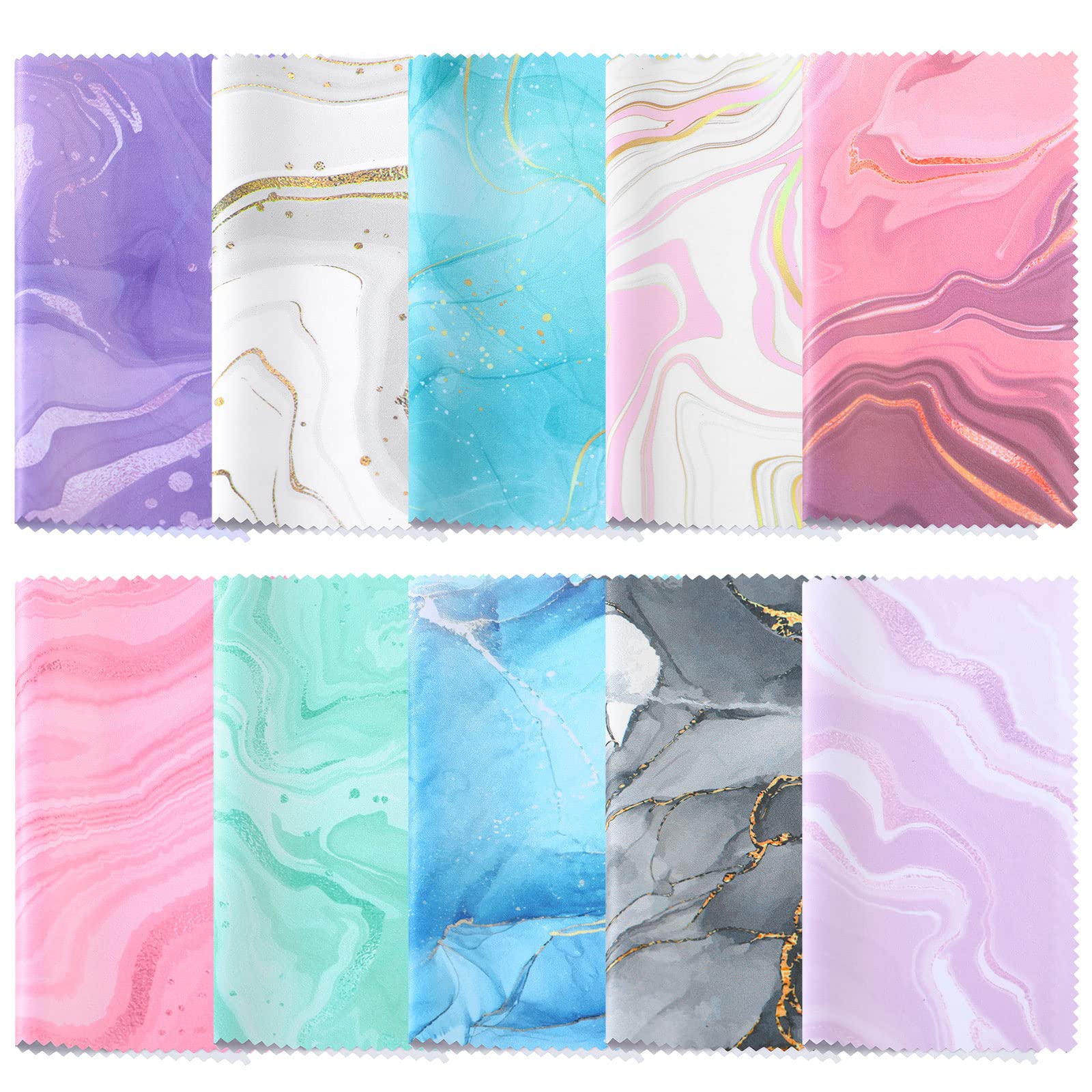 20 Pcs Microfiber Cleaning Cloth Cute Marble Design Microfiber Cloth Soft Gifts Multicolor Glasses Cleaner Wipes for Eyeglasses Camera Lens Cell Phone Screens Glasses