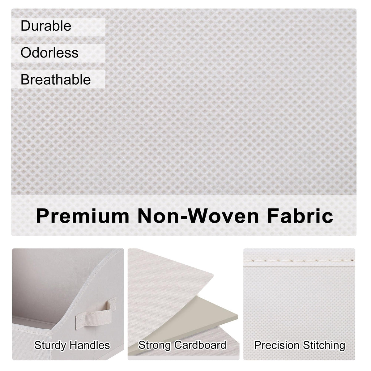 3 Pack Large Closet Storage Bins (3 Count)