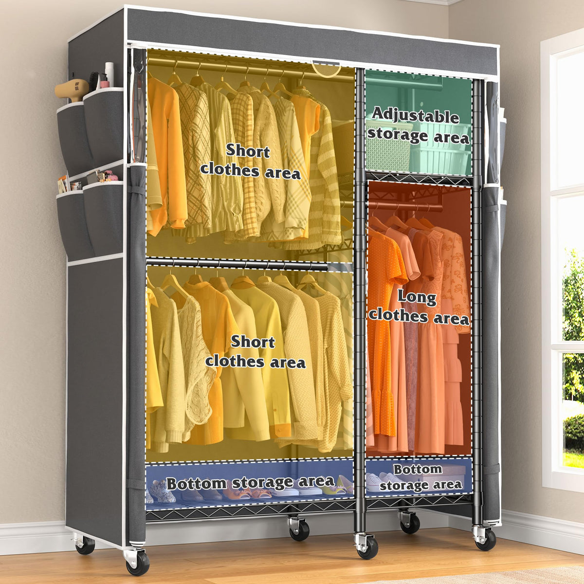 Clothes Rack with Cover