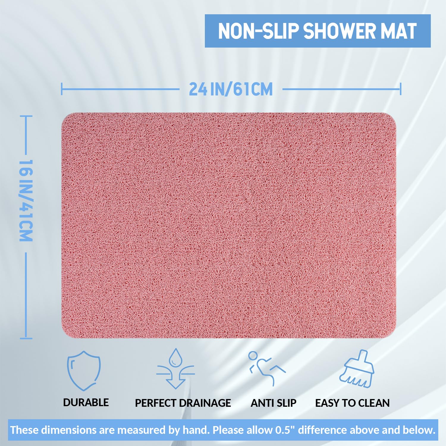 Non Slip Bathtub Mat (2 Count)
