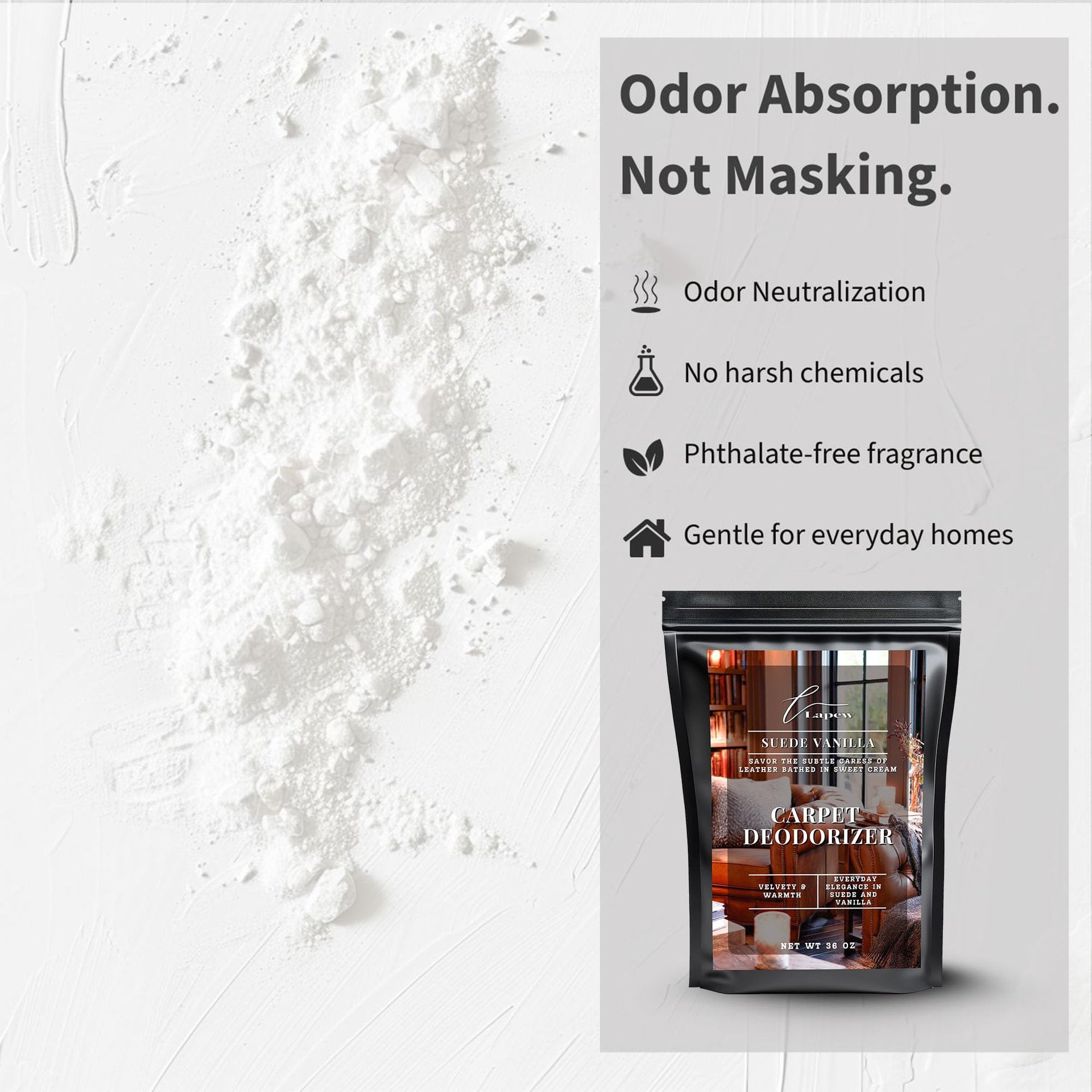 Suede Vanilla Carpet Deodorizer Powder (36 Ounce)