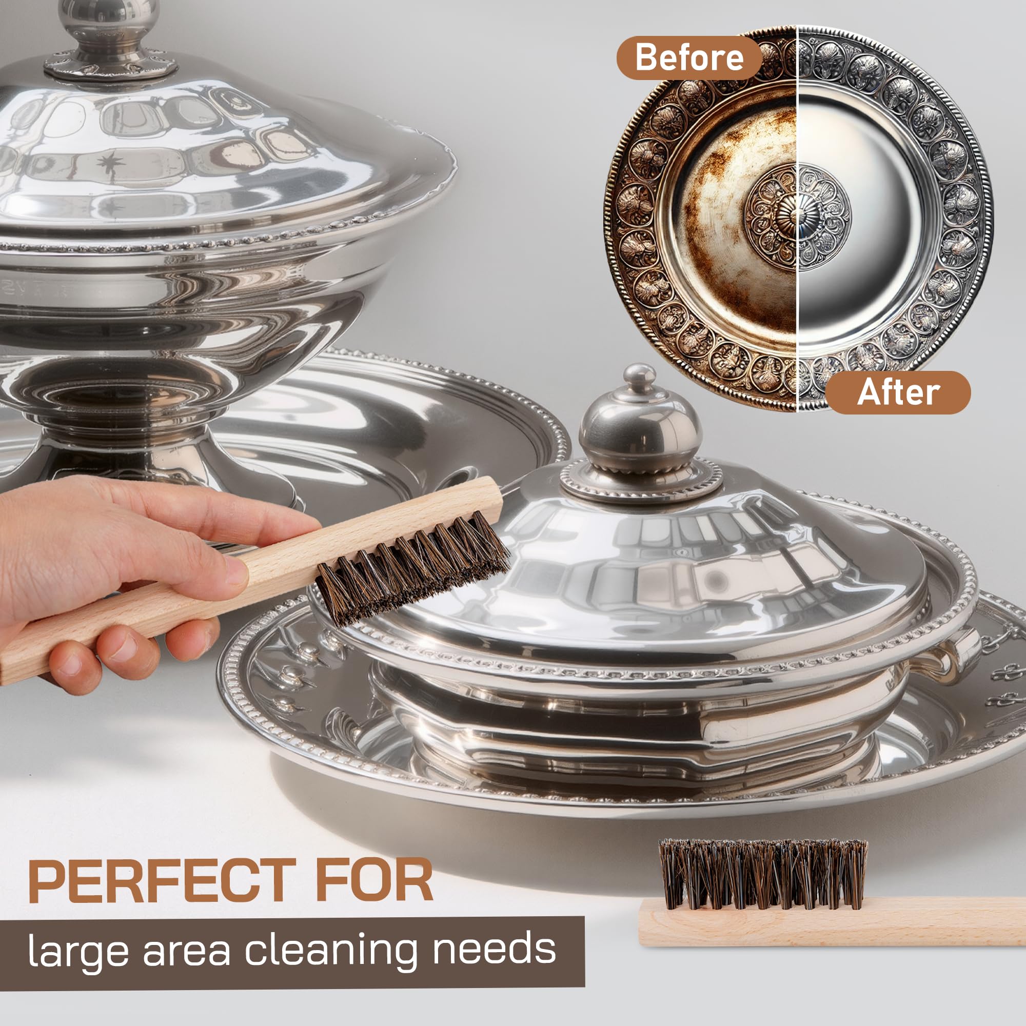 Silver Cleaning Brush Set of 4 (4 Count)