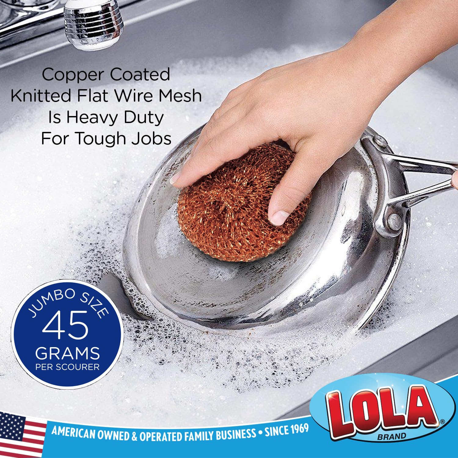 Copper Mesh Scouring Pad (12 Count)