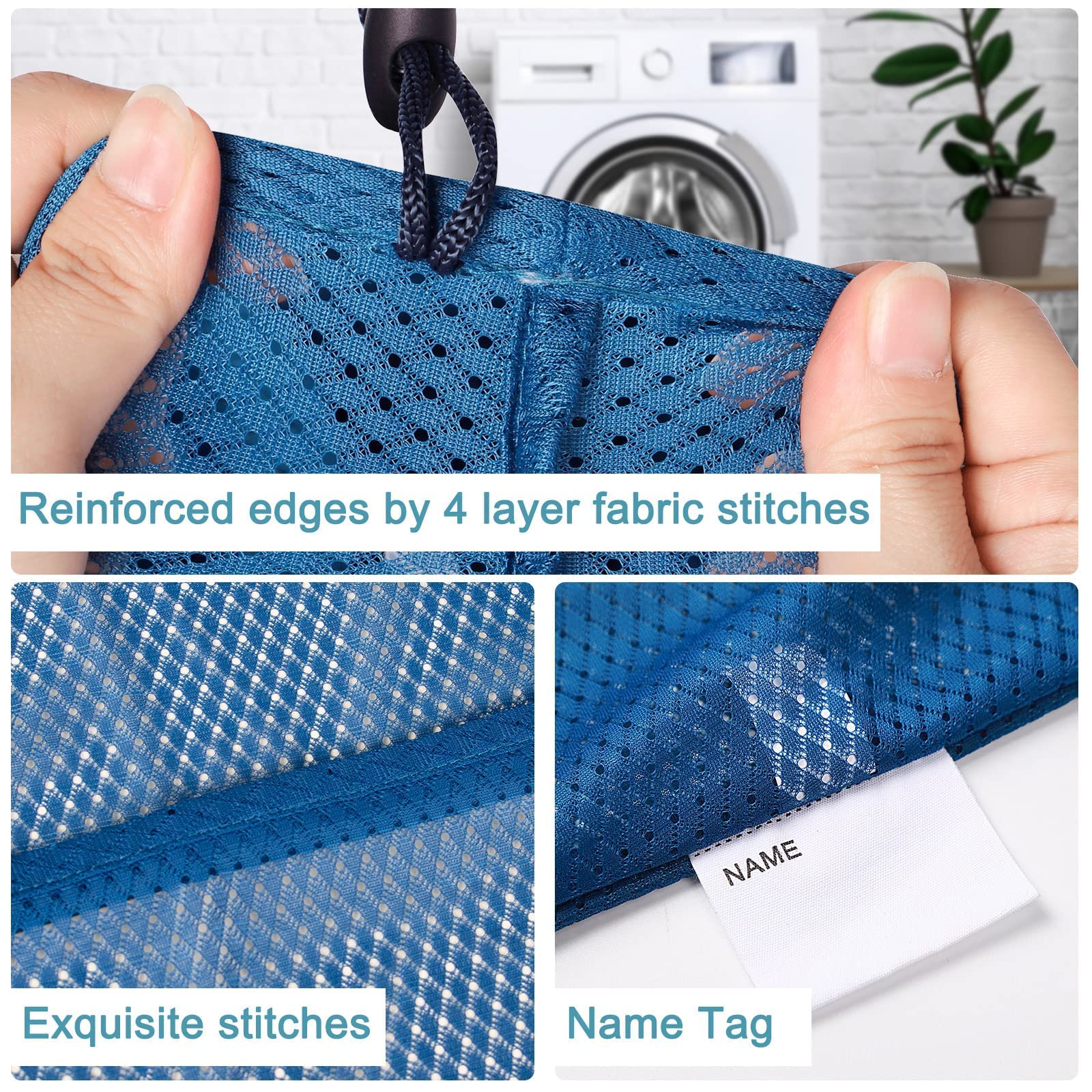2 Pack Heavy Duty Diamond Mesh Laundry Bag (2 Count)