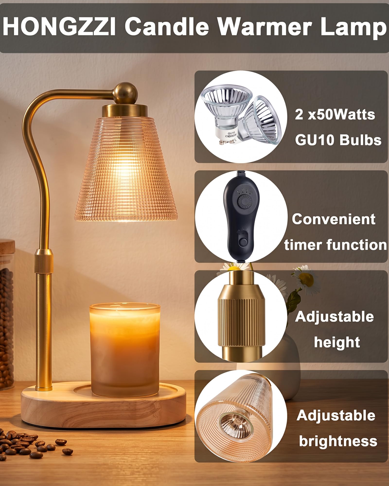 Candle Warmer Lamp with Timer