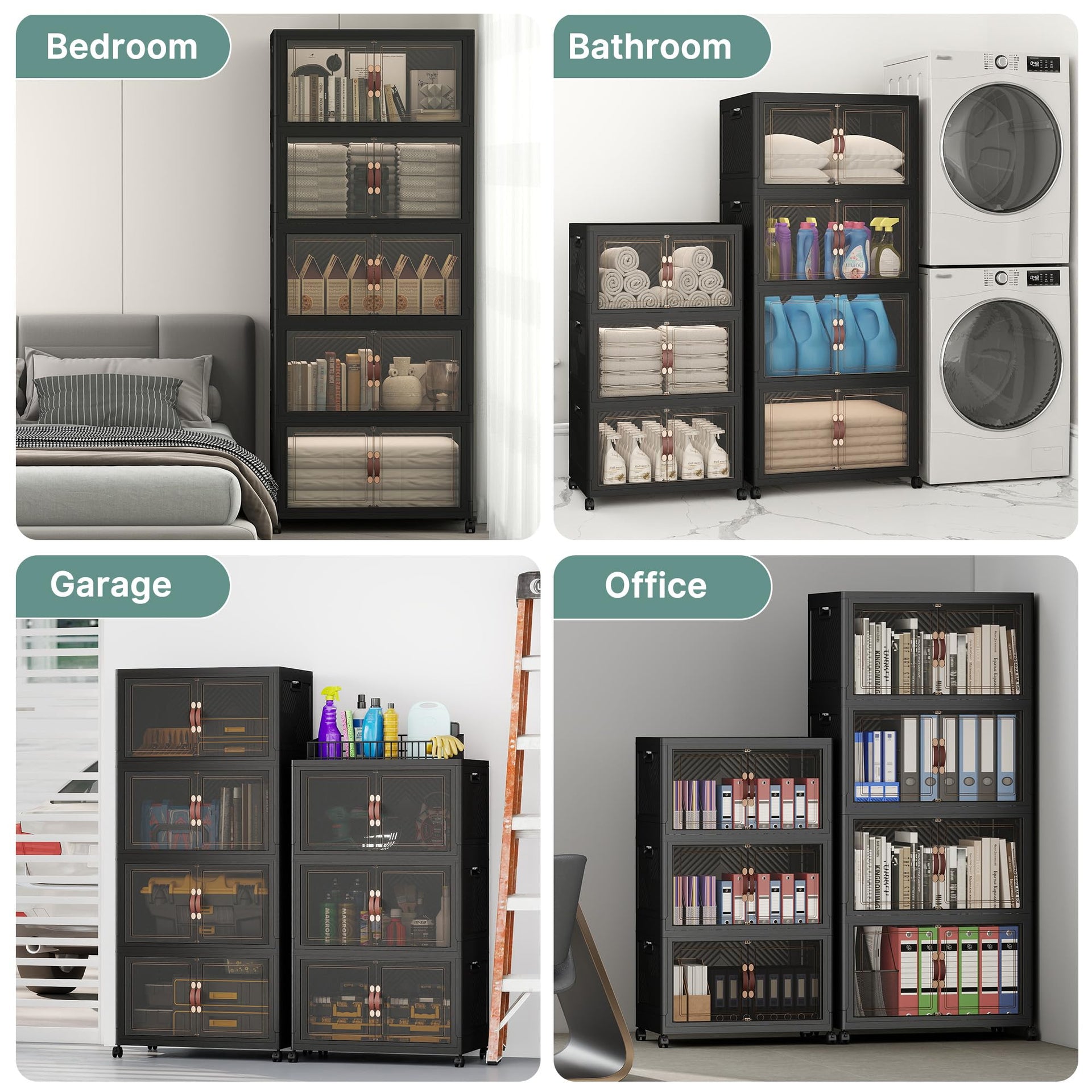 336QT Lockable Storage Bins with Lids