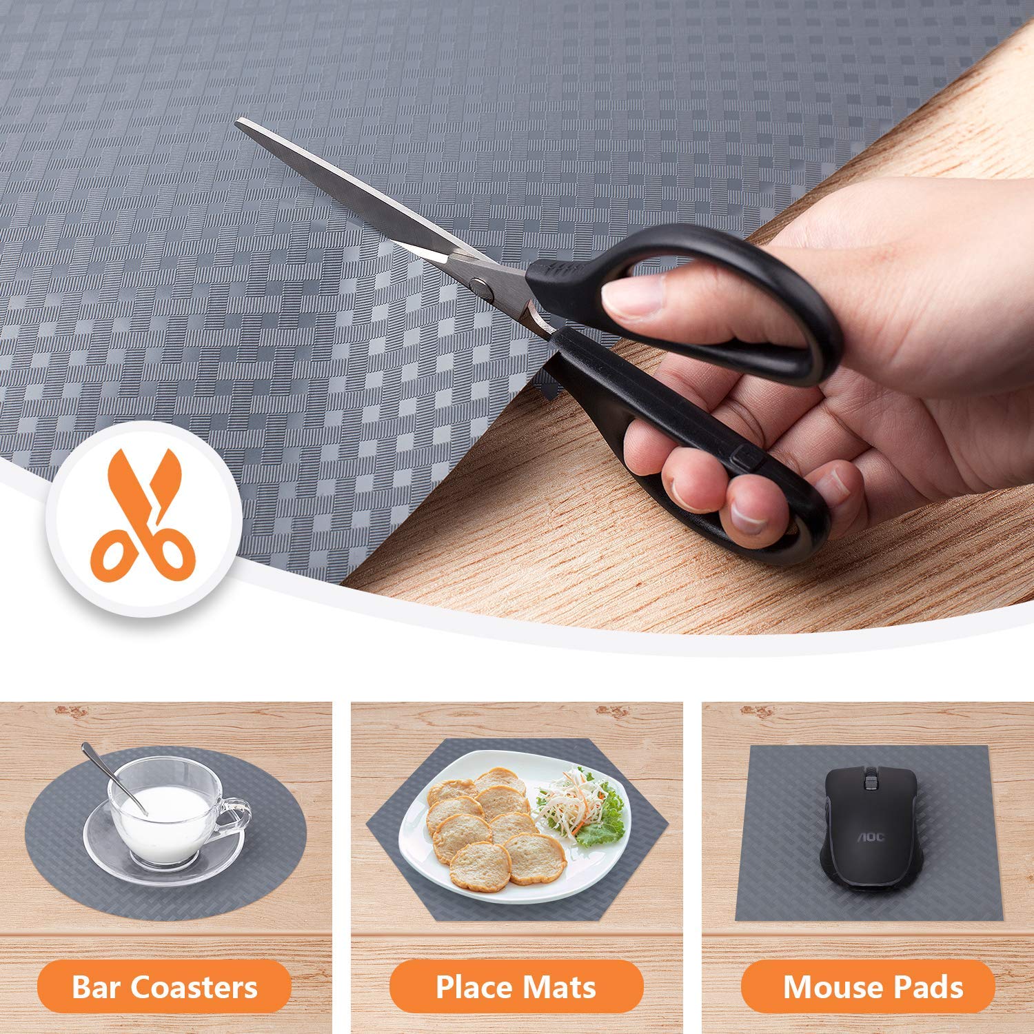 Shelf Liners for Kitchen Cabinets (19.1284722222222 Sq Ft )
