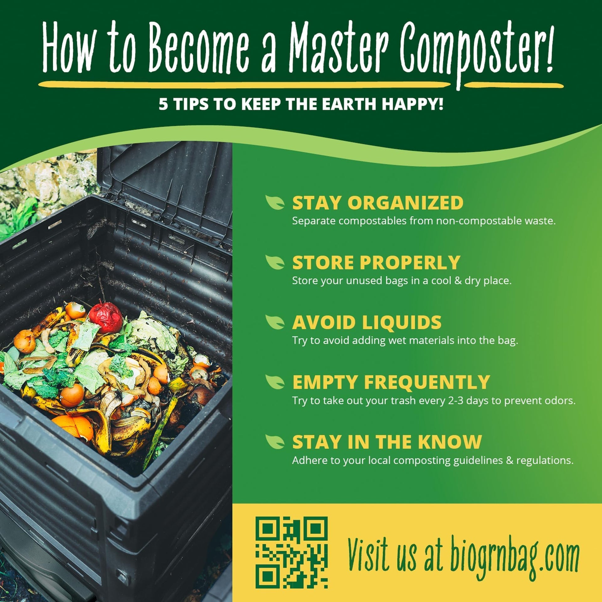 50 55 Gallon Compost Bags (12 Count)