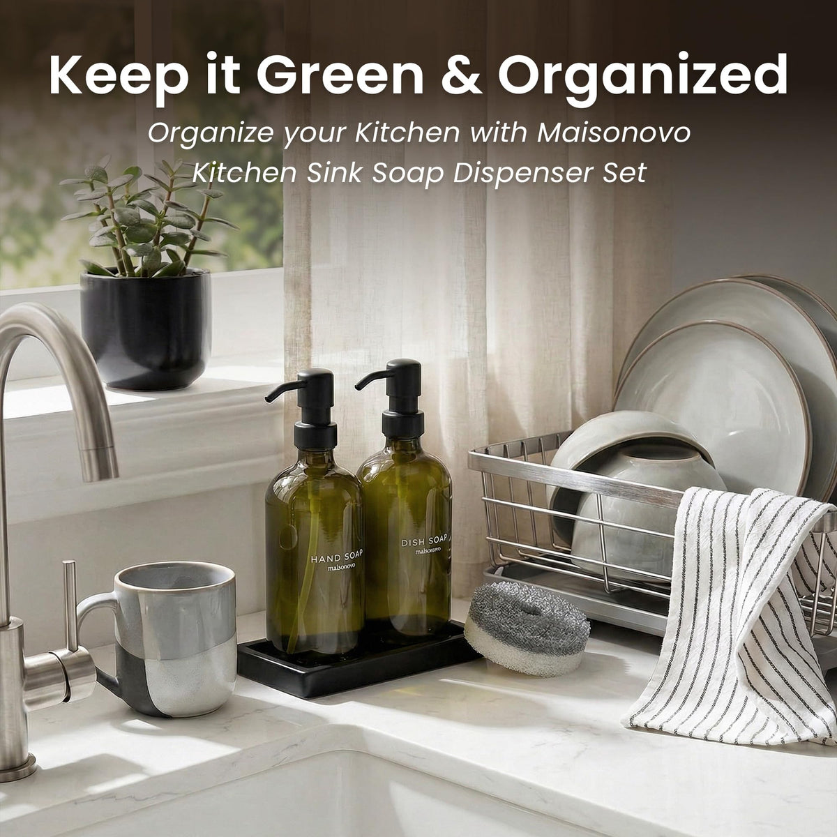 Kitchen Soap Dispenser Set (3 Count)