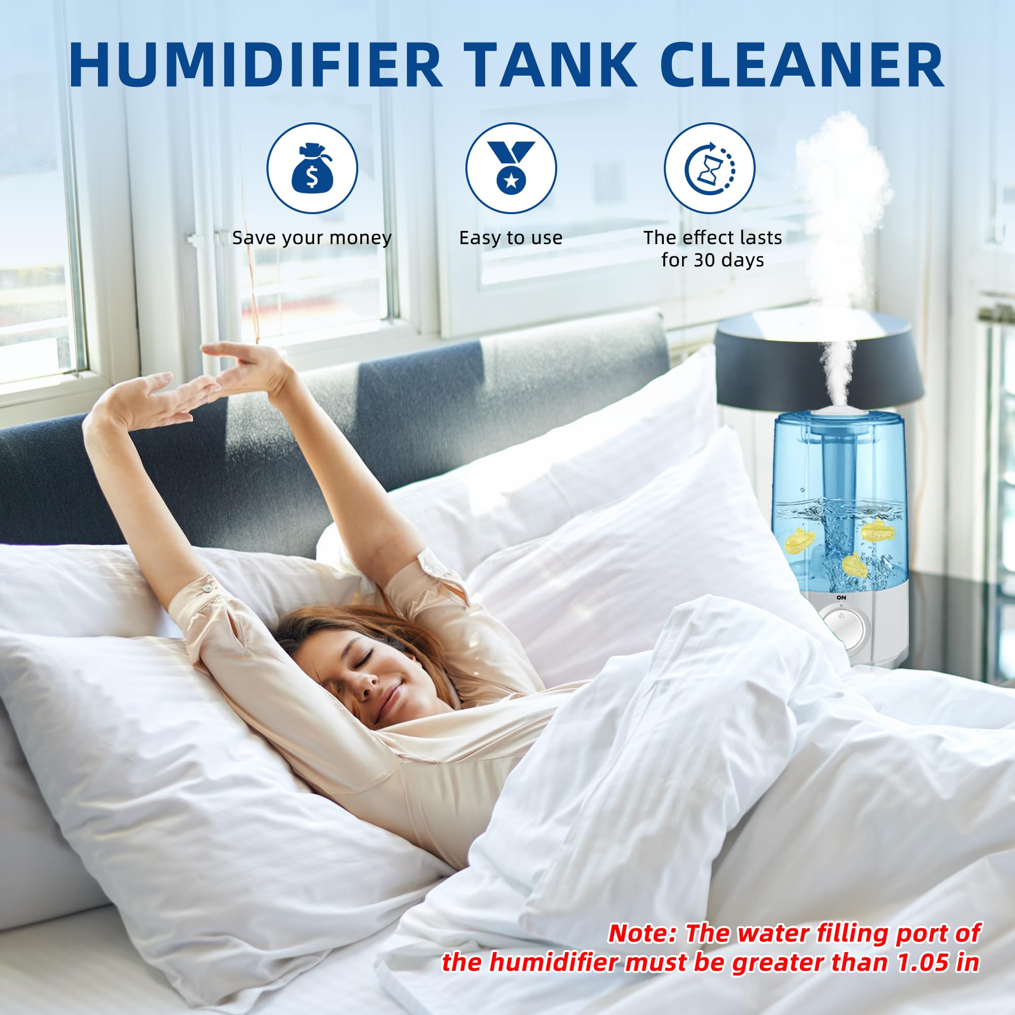Universal Humidifier Cleaner Fish for All Humidifiers and Fish Tank (6 Count)