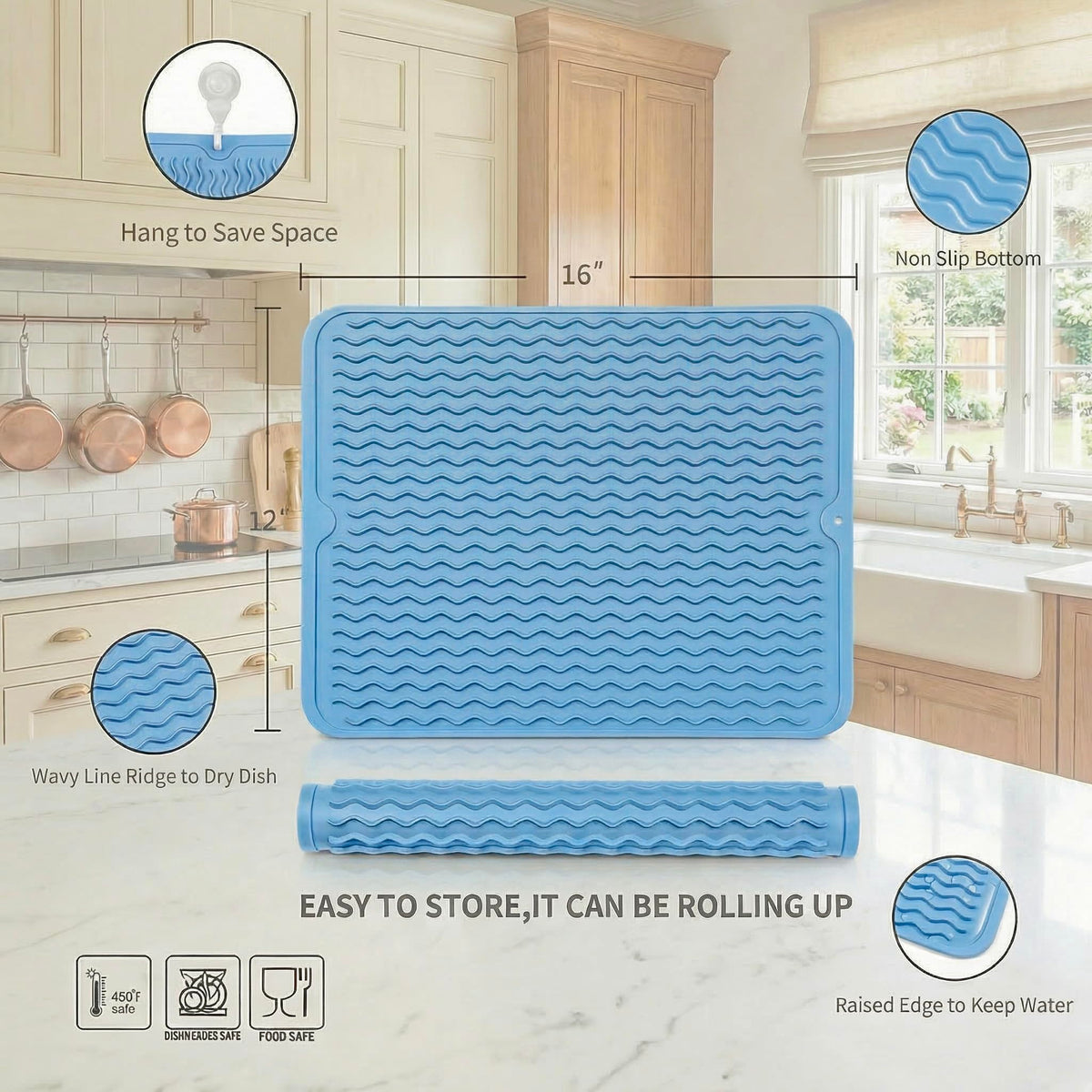 Silicone Dish Drying Mat