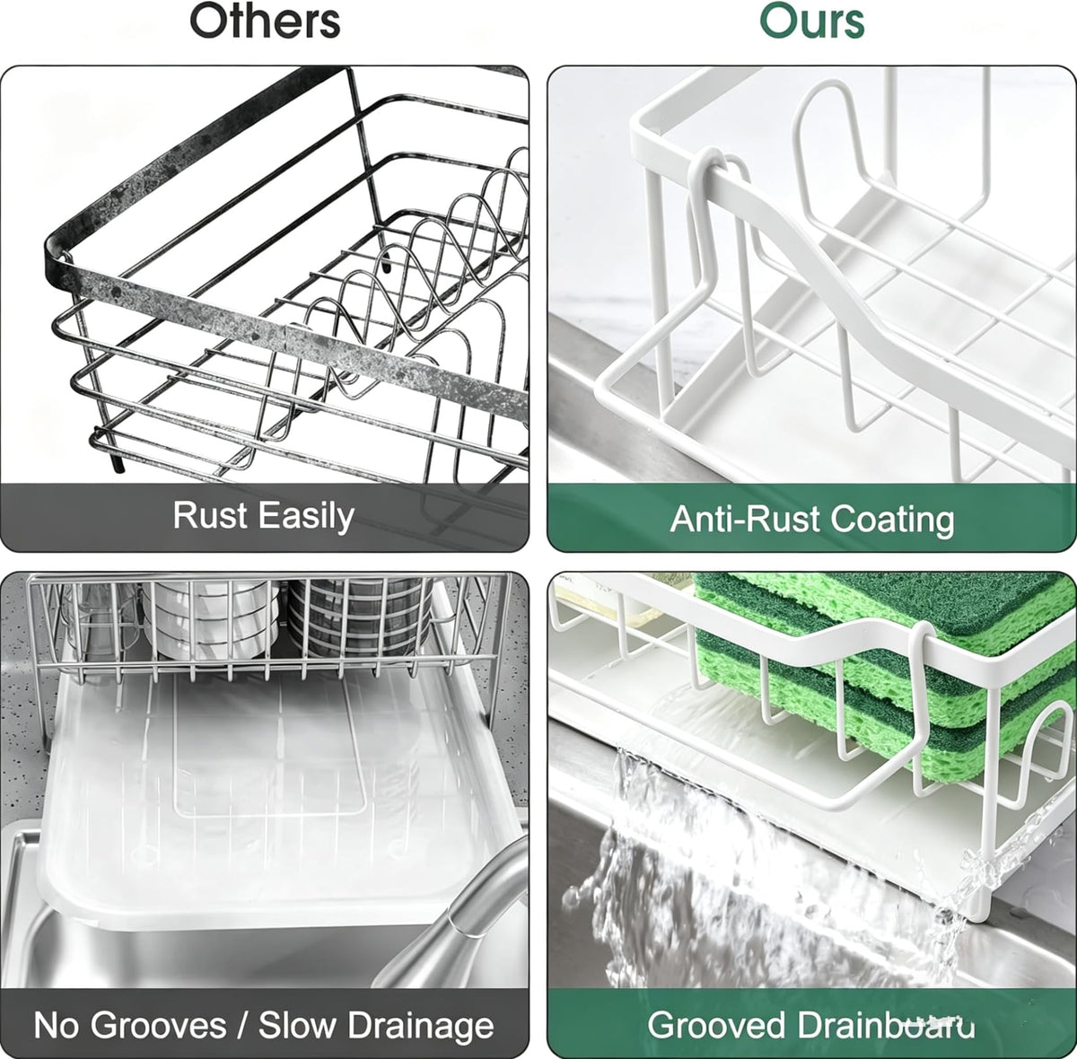 Sponge Holder for Kitchen Sink
