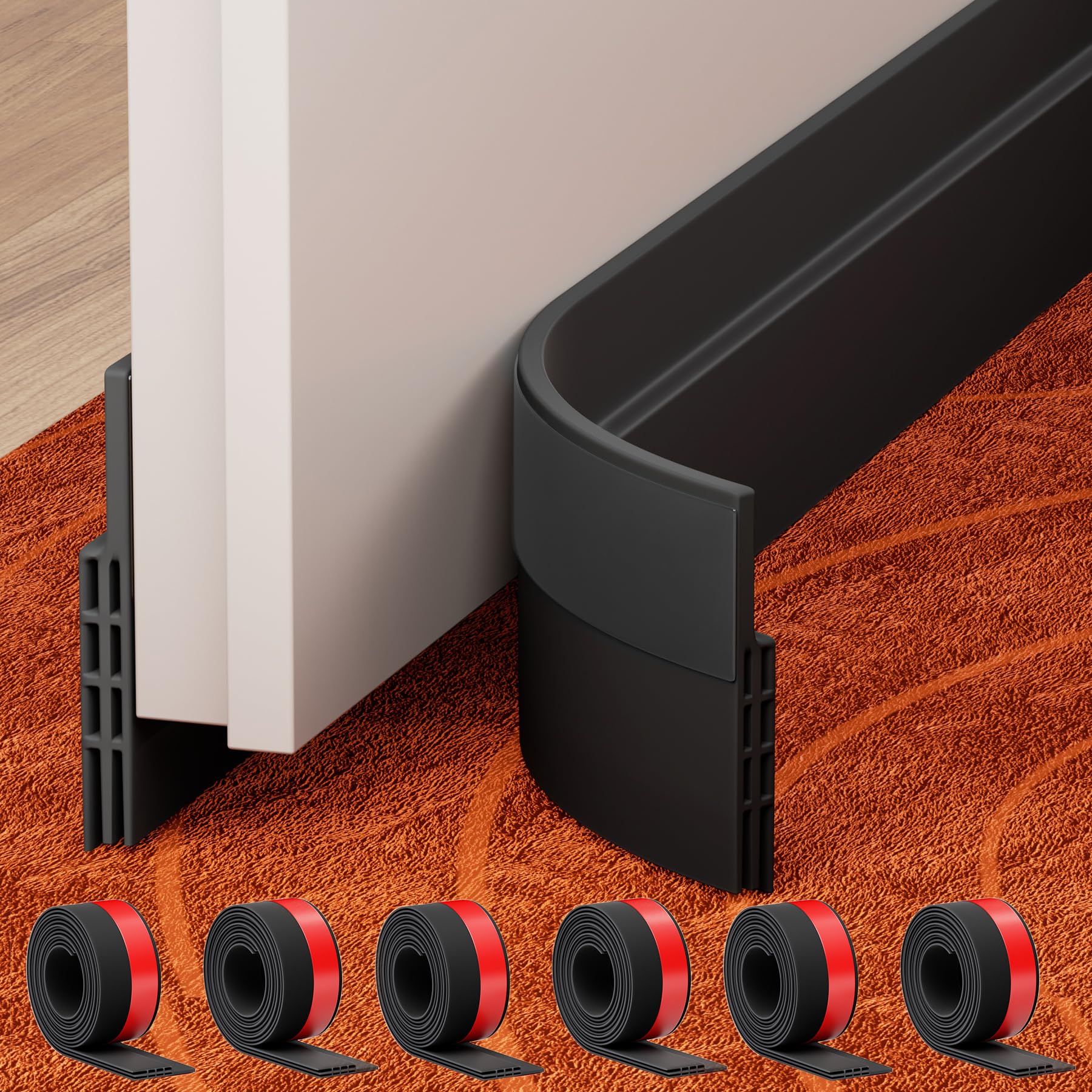 6 Pack Door Draft Stopper (6 Count)