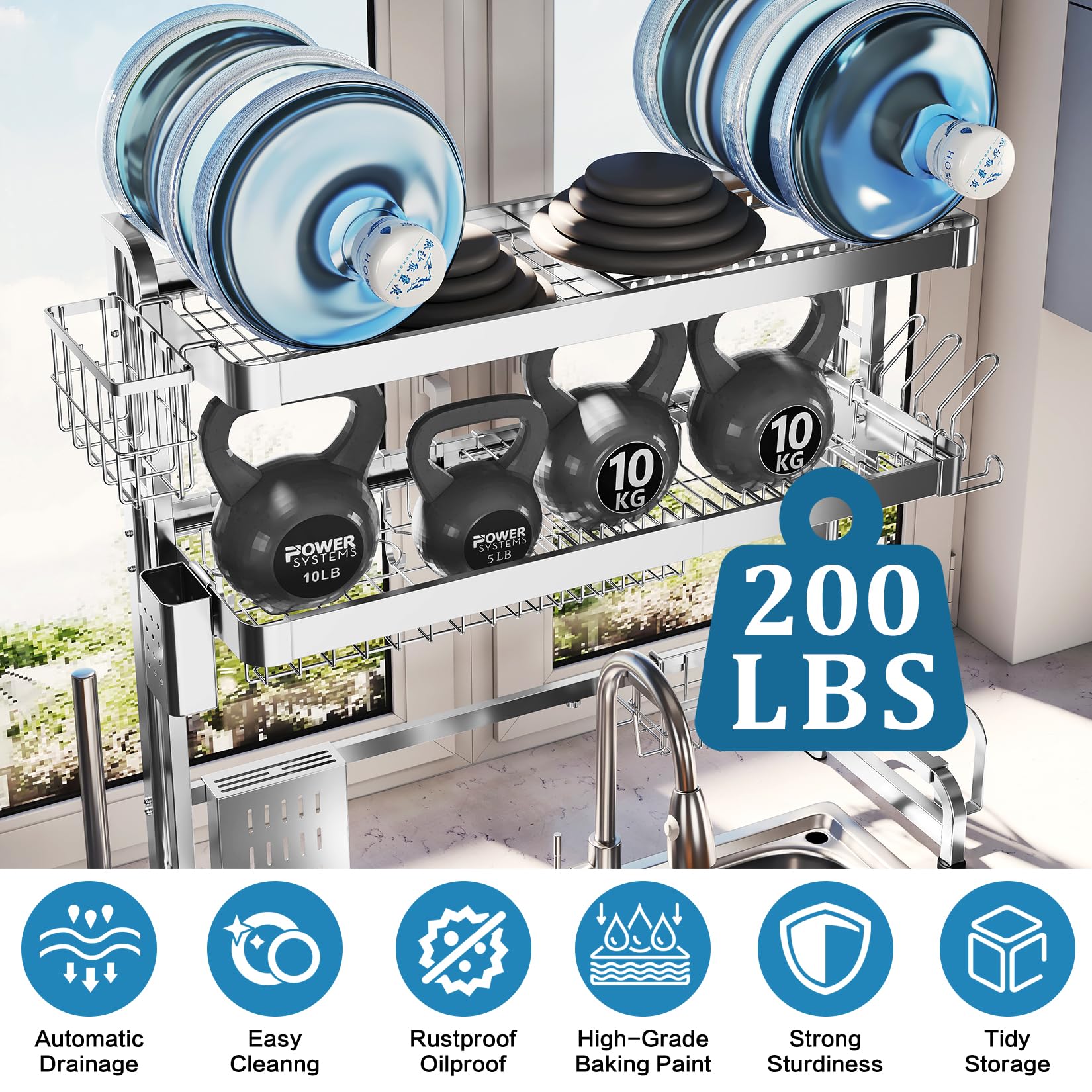 Over The Sink Dish Drying Rack