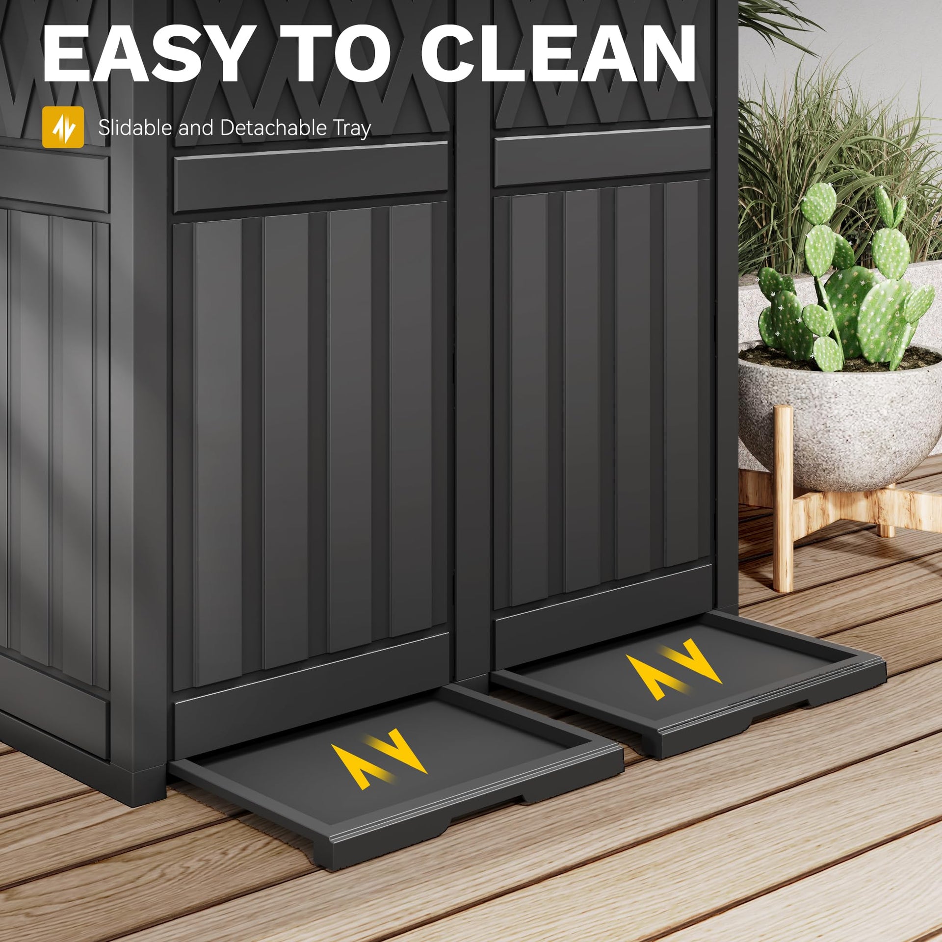 72 Gallon Dual Outdoor Trash Can