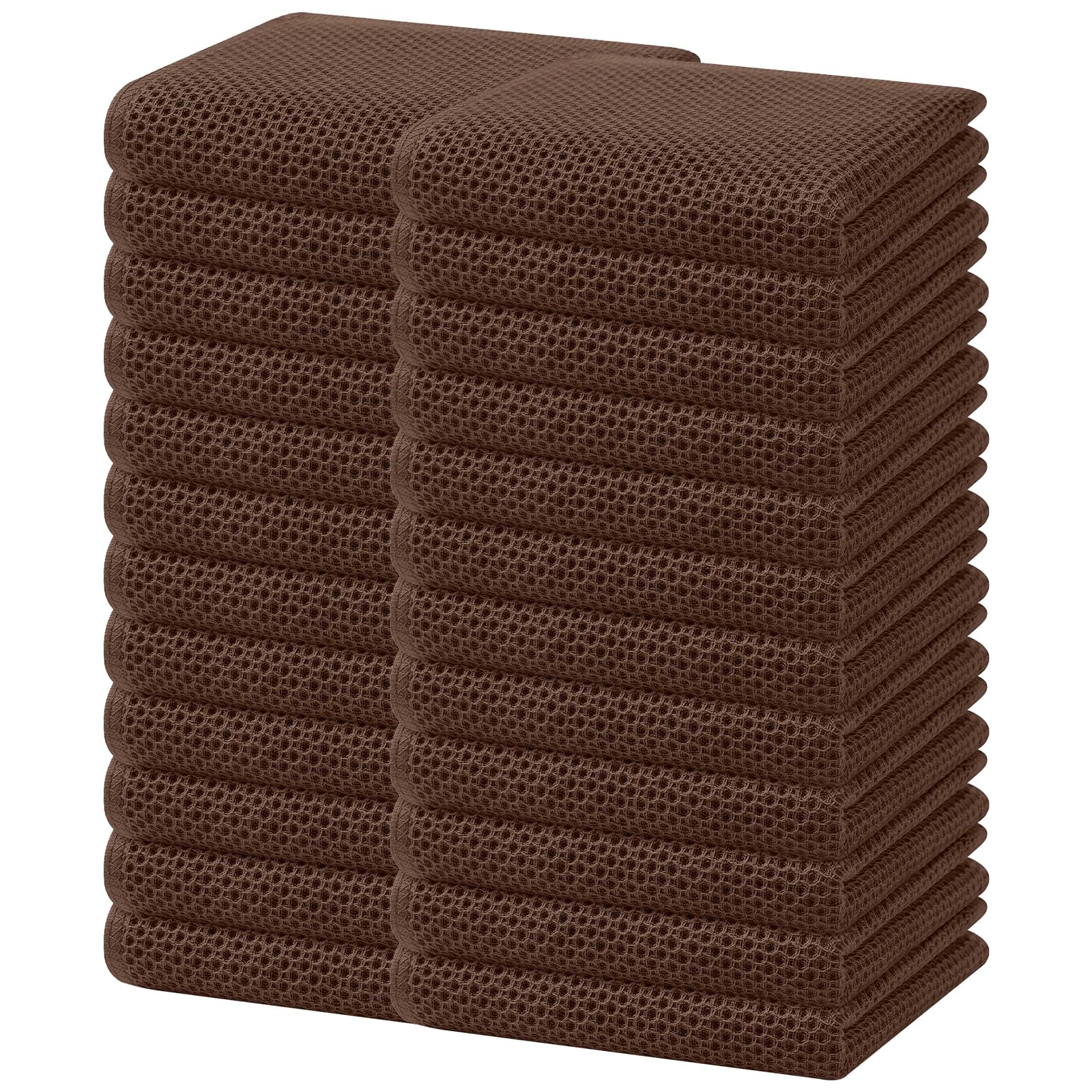 100% Cotton Waffle Weave Kitchen Dish Towels 24 (24 Count)