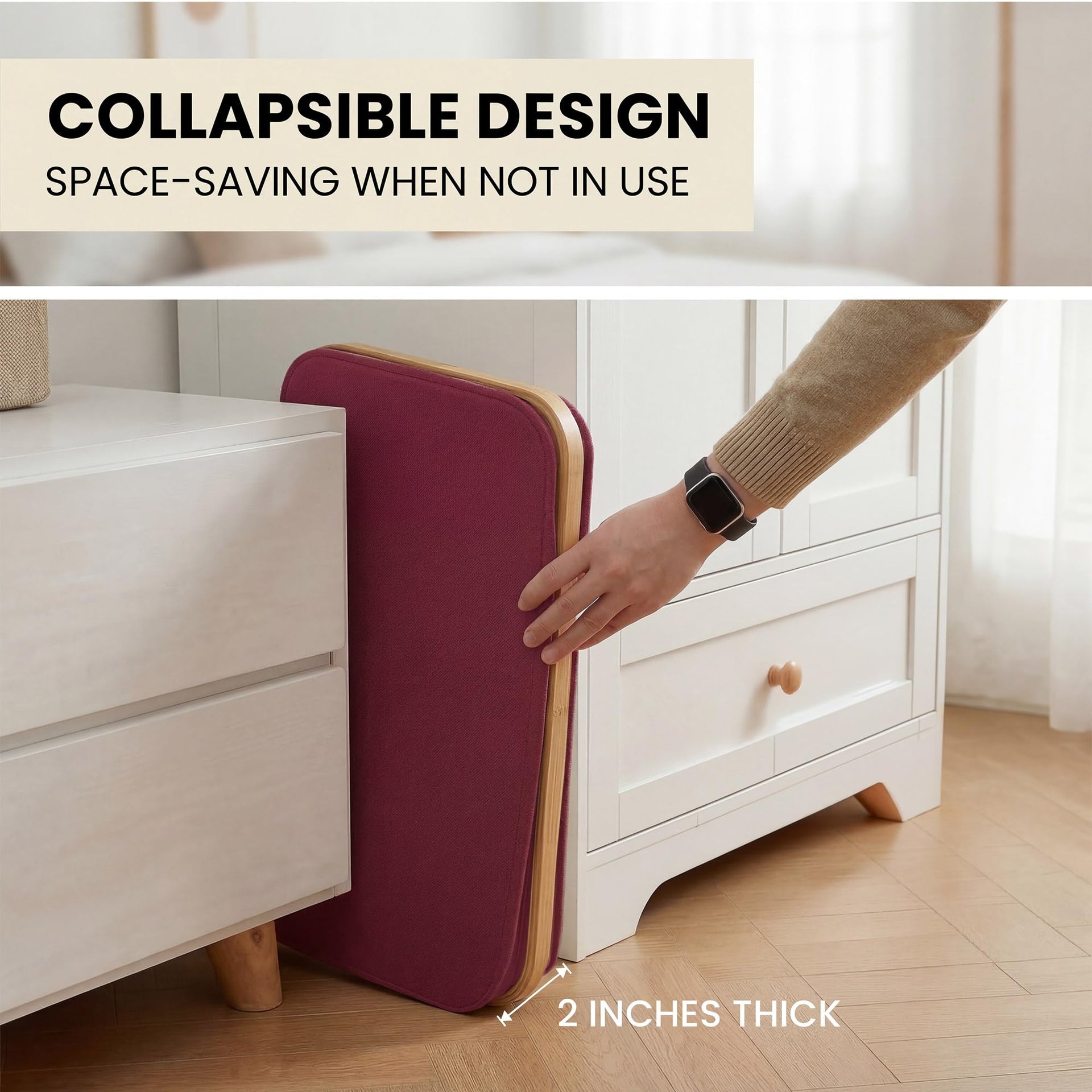 Slim Laundry Basket with Lid